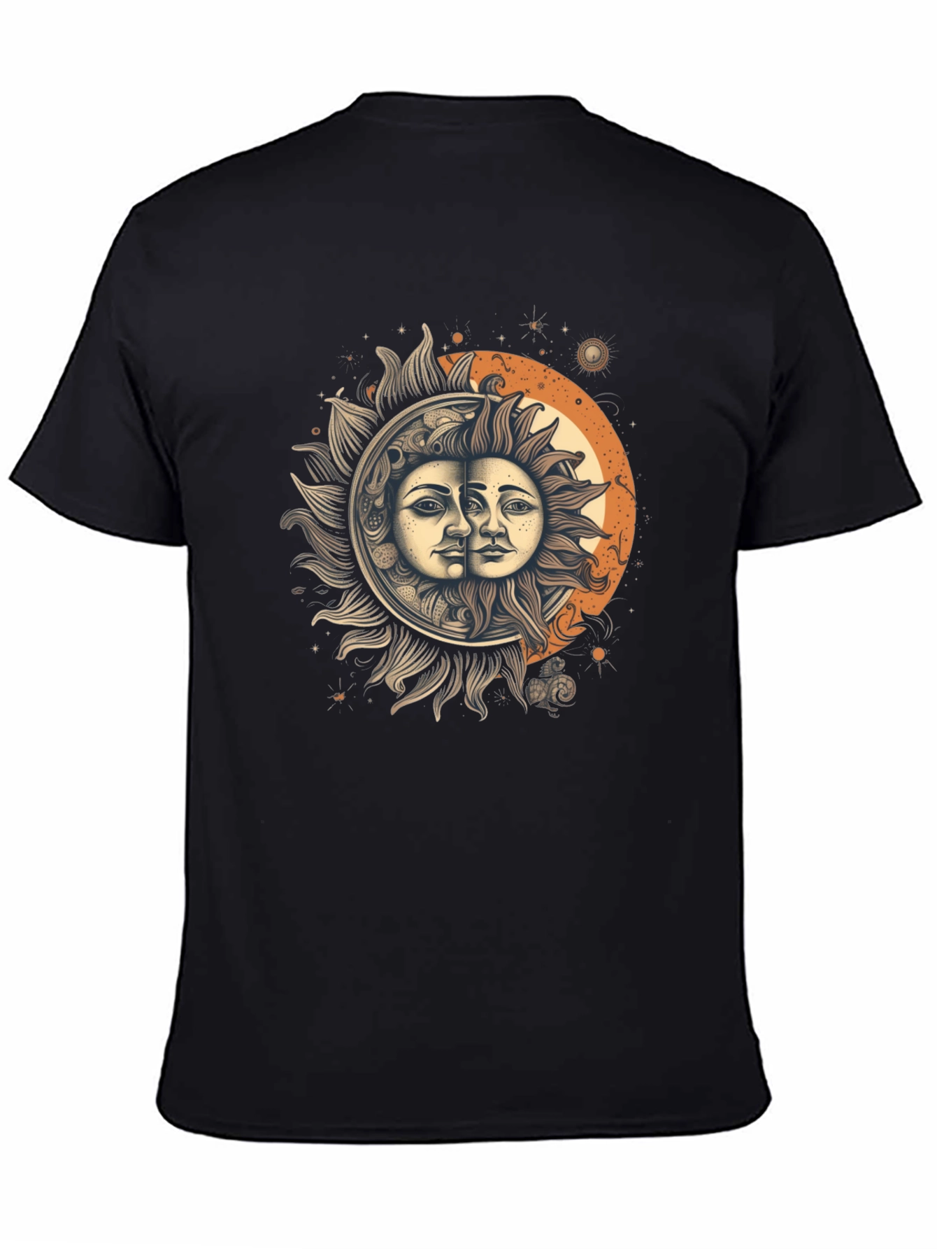 Celestial Sun and Moon Graphic Tee - Unisex