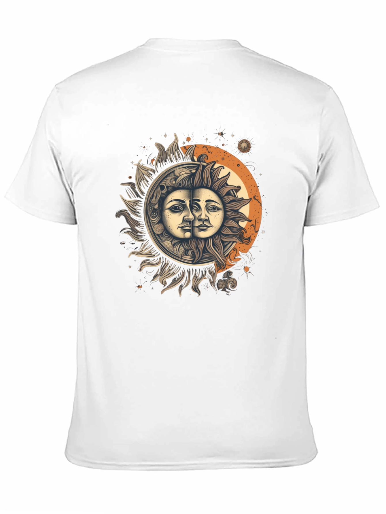 Celestial Sun and Moon Graphic Tee - Unisex
