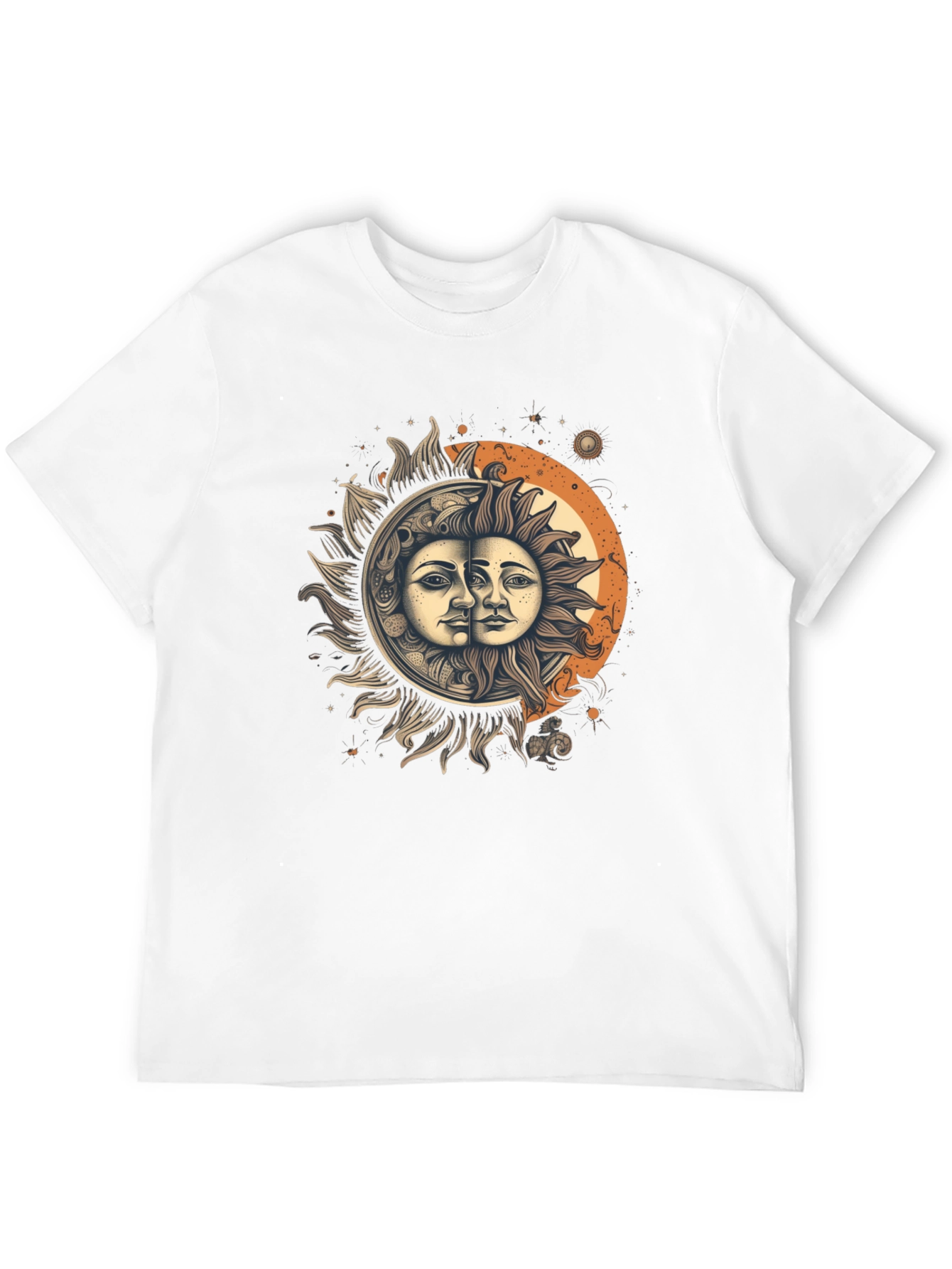 Celestial Sun and Moon Graphic Tee - Unisex