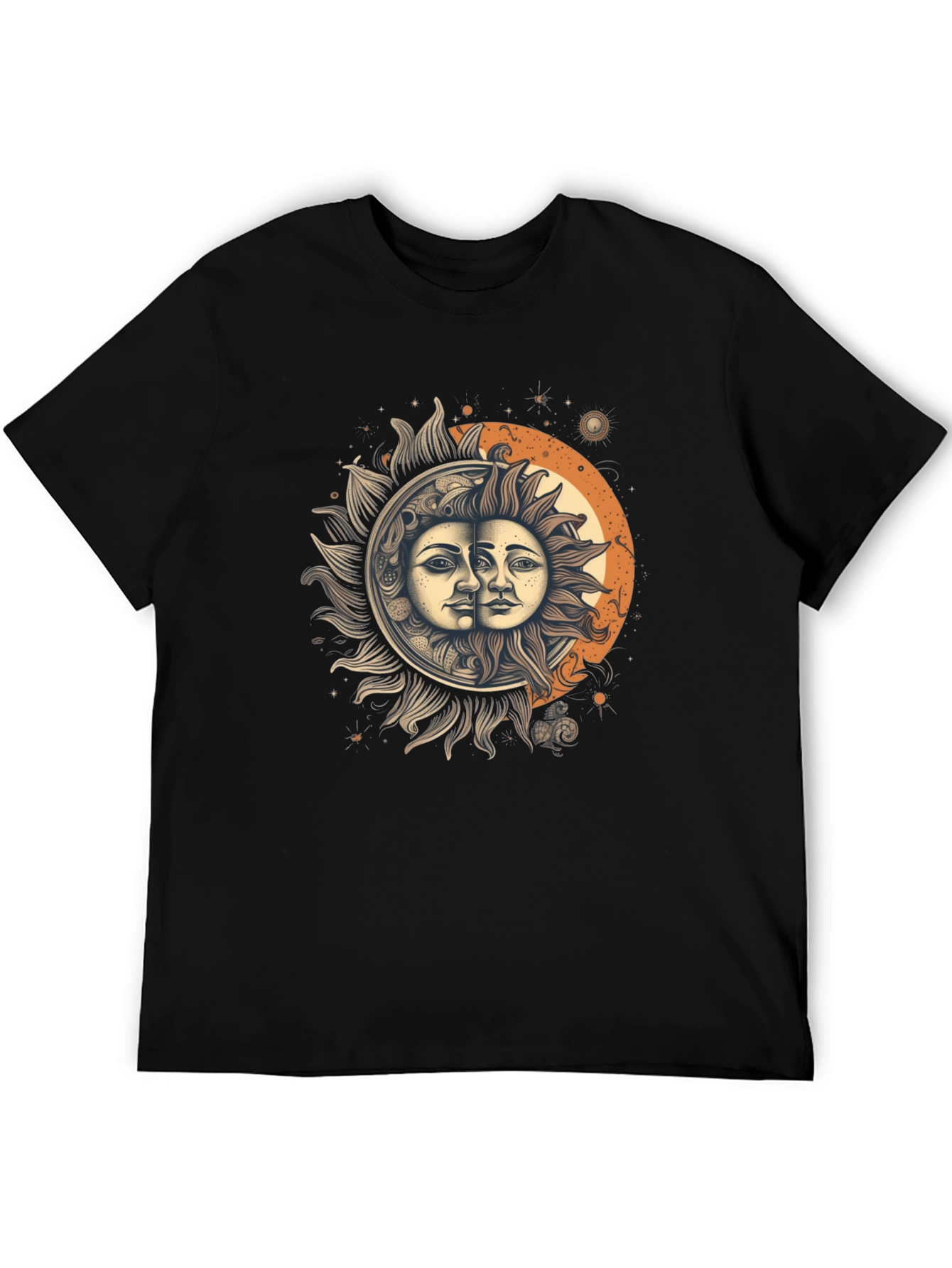 Celestial Sun and Moon Graphic Tee - Unisex