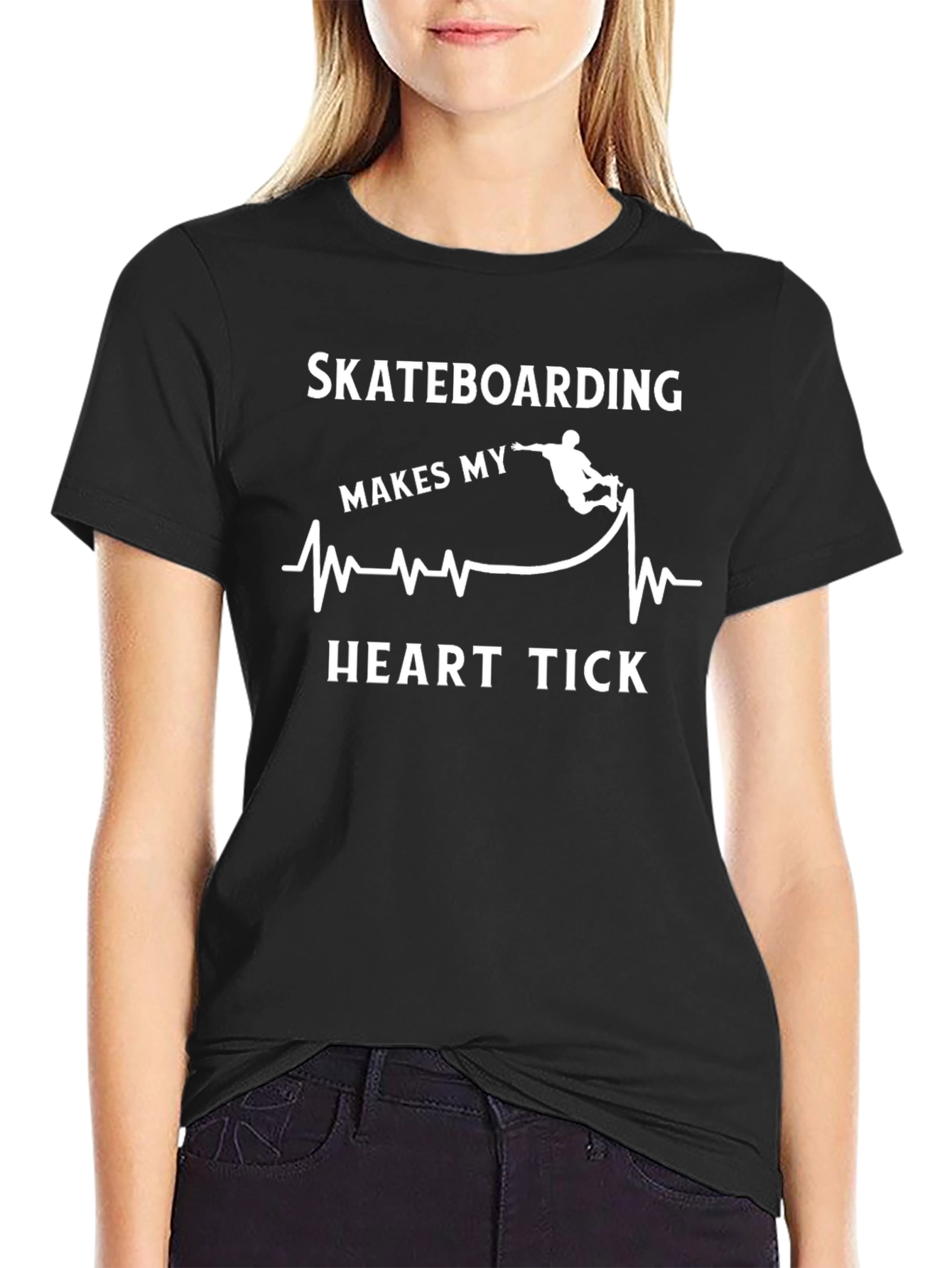 Skateboarding Heartbeat T-Shirt