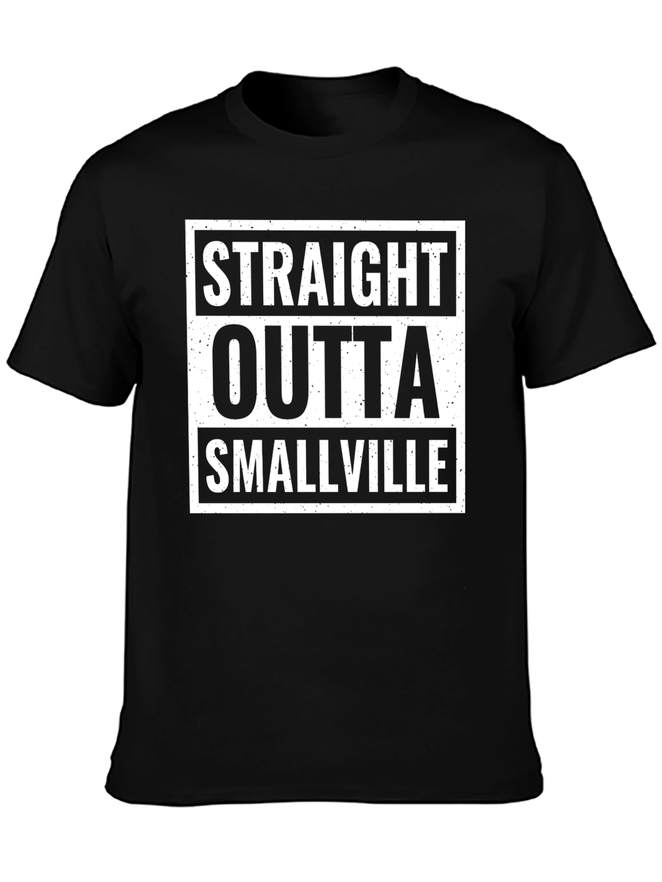 Straight Outta Smallville Black T-Shirt