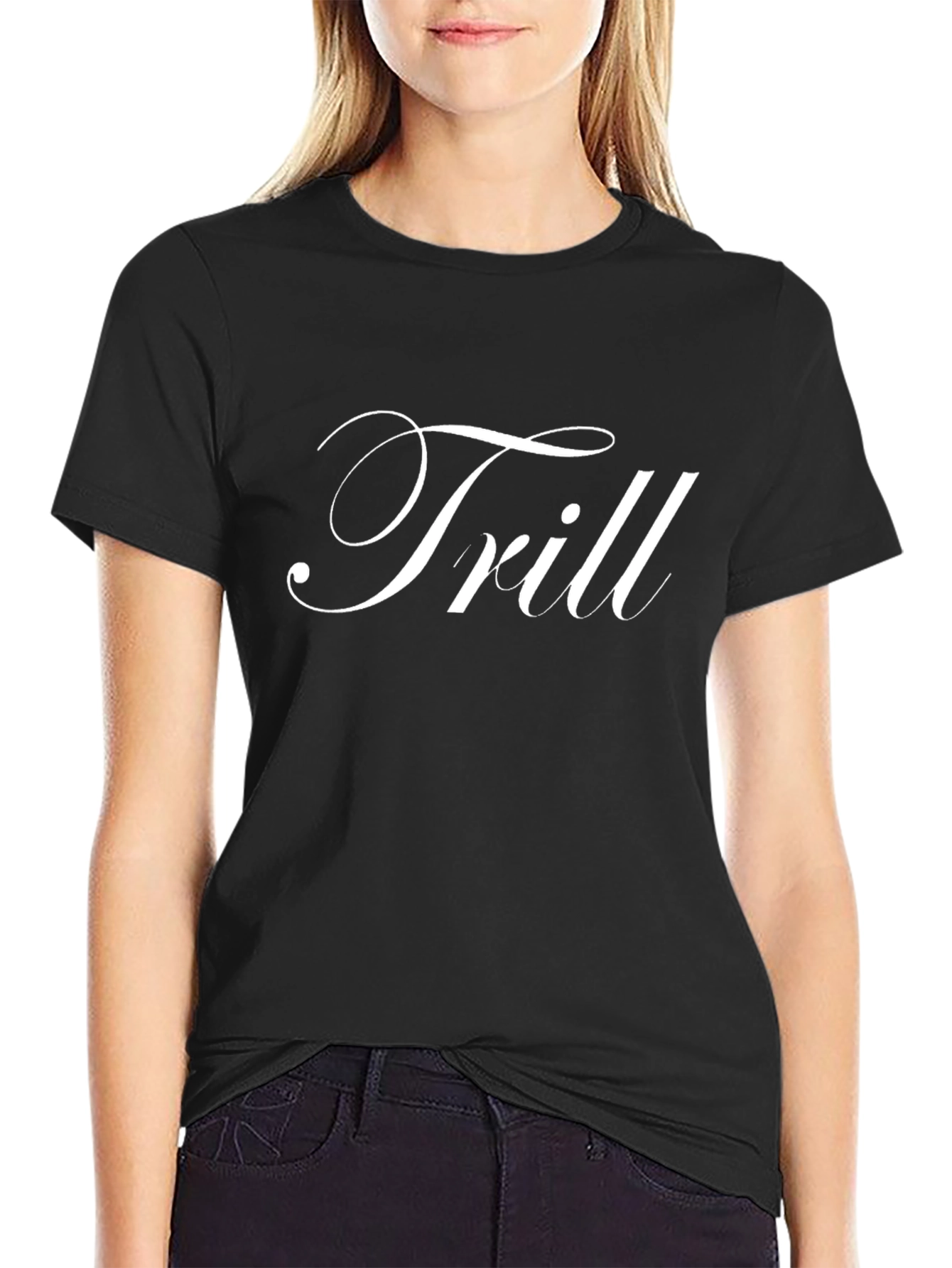 Trill Graphic Tee - Stylish Black T-Shirt