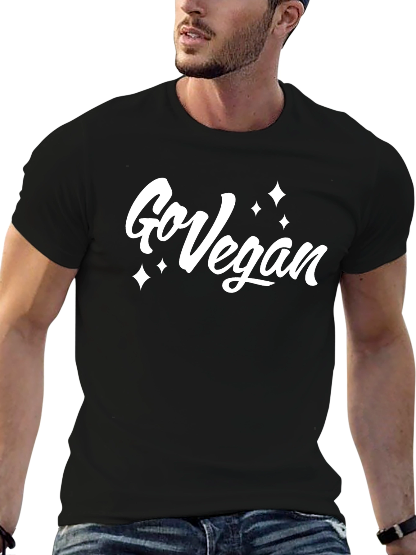 Go Vegan T-Shirt - Stylish Graphic Tee