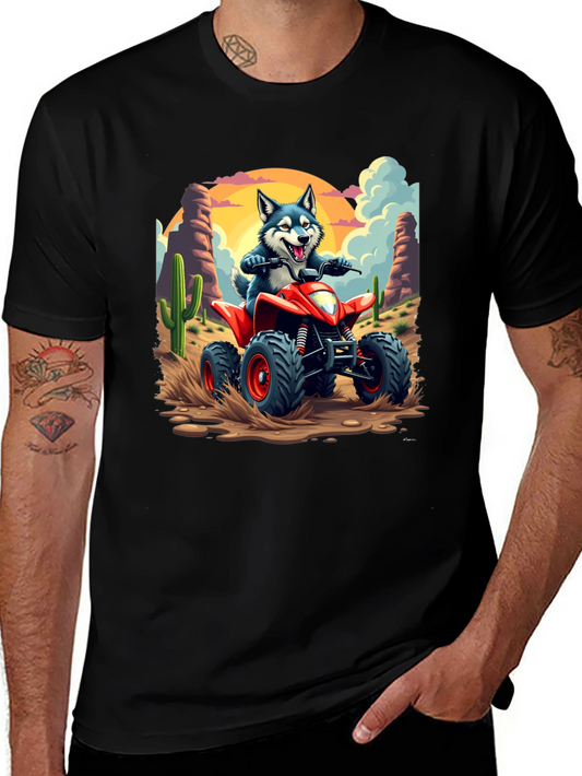 Cool Husky ATV Desert Ride T-Shirt