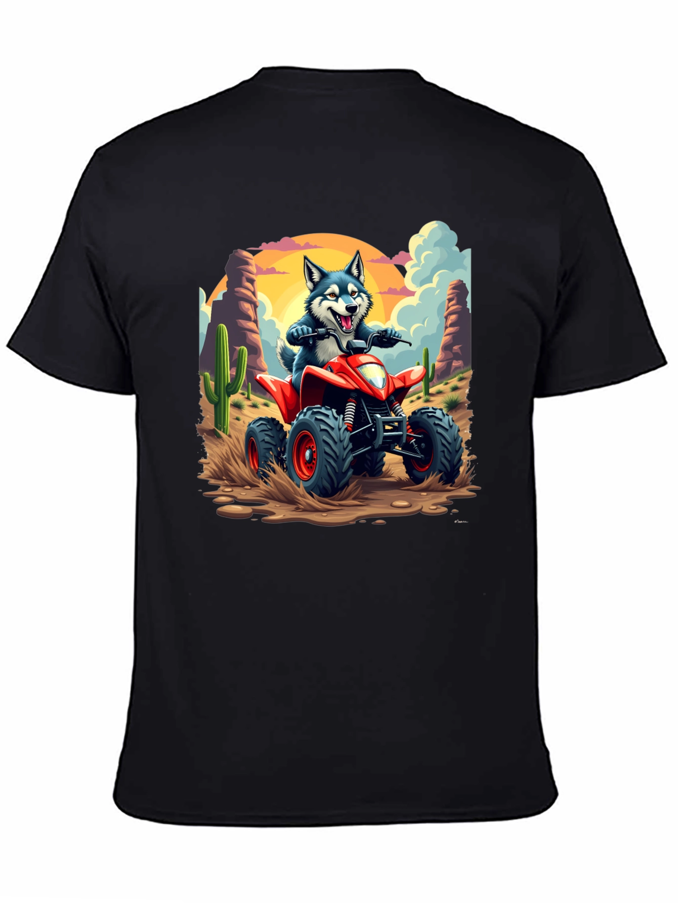 Cool Husky ATV Desert Ride T-Shirt