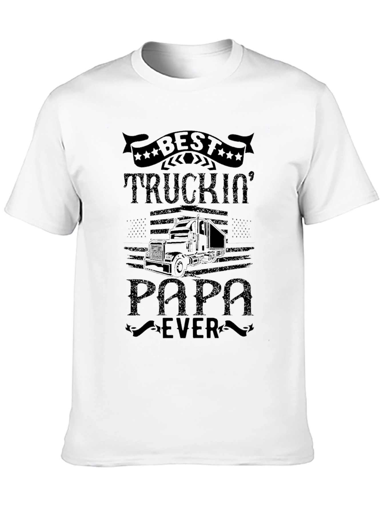 Best Truckin Papa Ever Graphic Tee