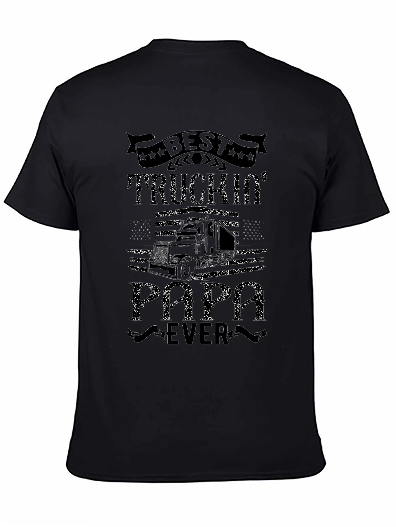 Best Truckin Papa Ever Graphic Tee
