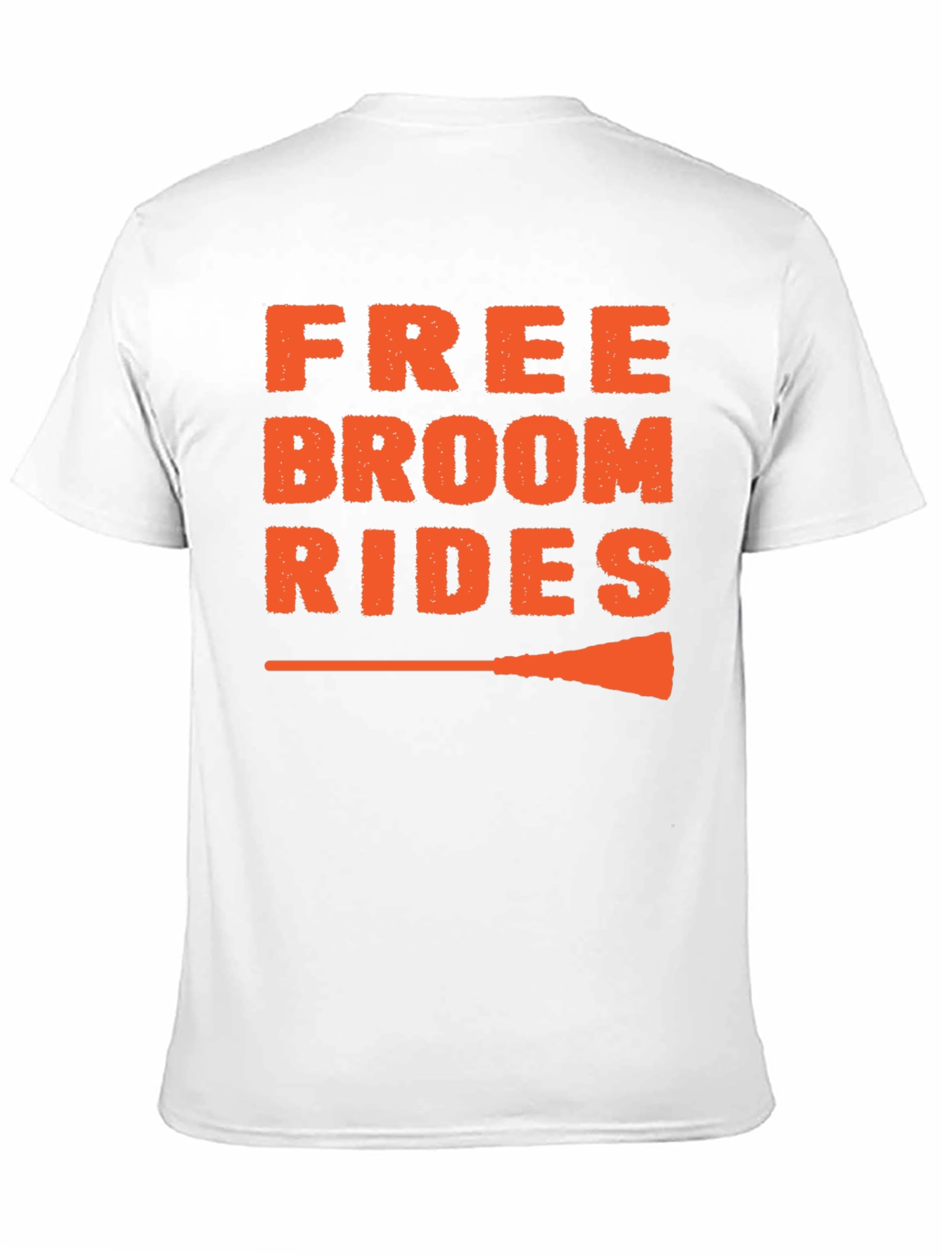 Free Broom Rides Graphic Tee - Halloween Fun
