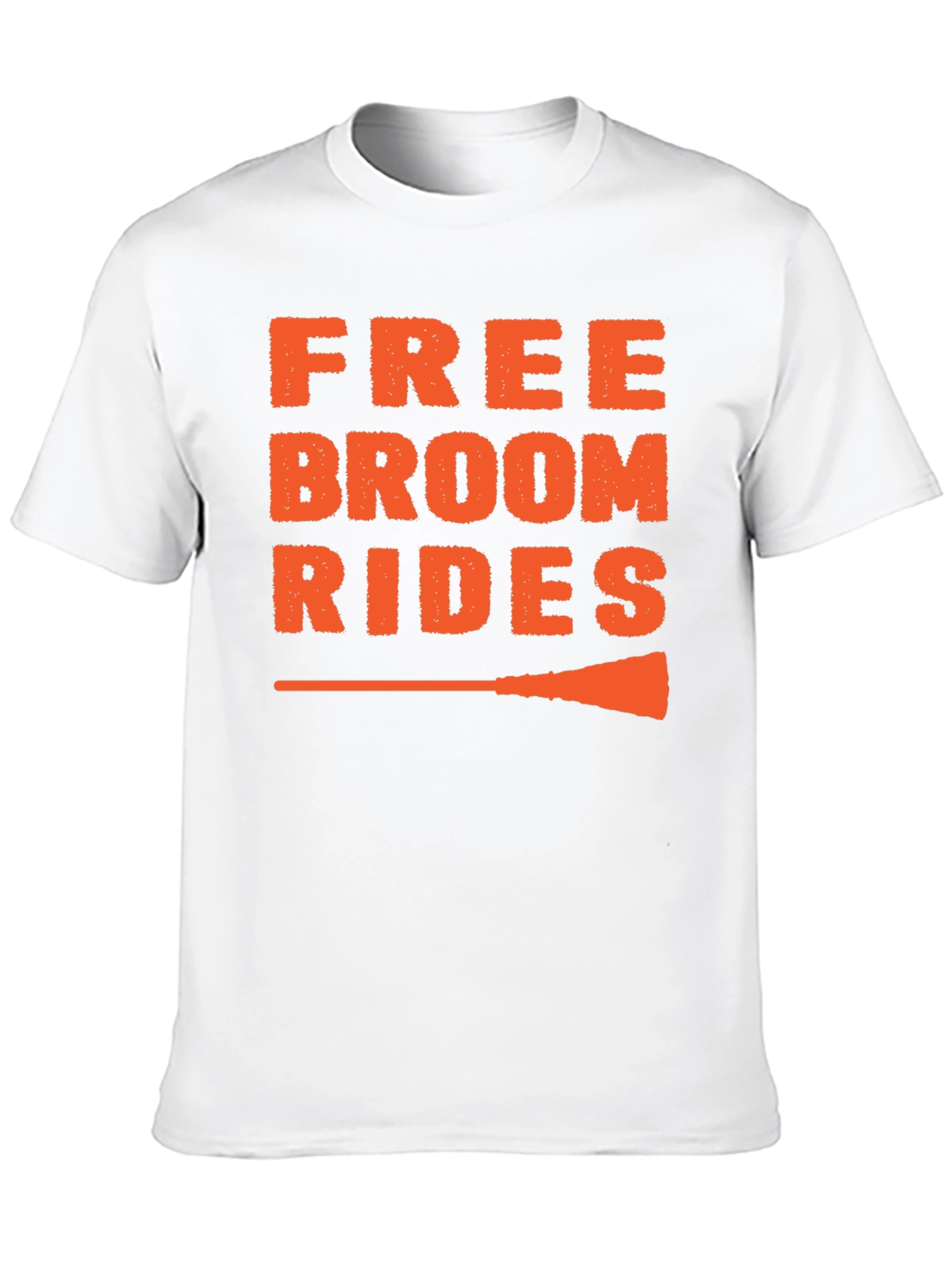 Free Broom Rides Graphic Tee - Halloween Fun