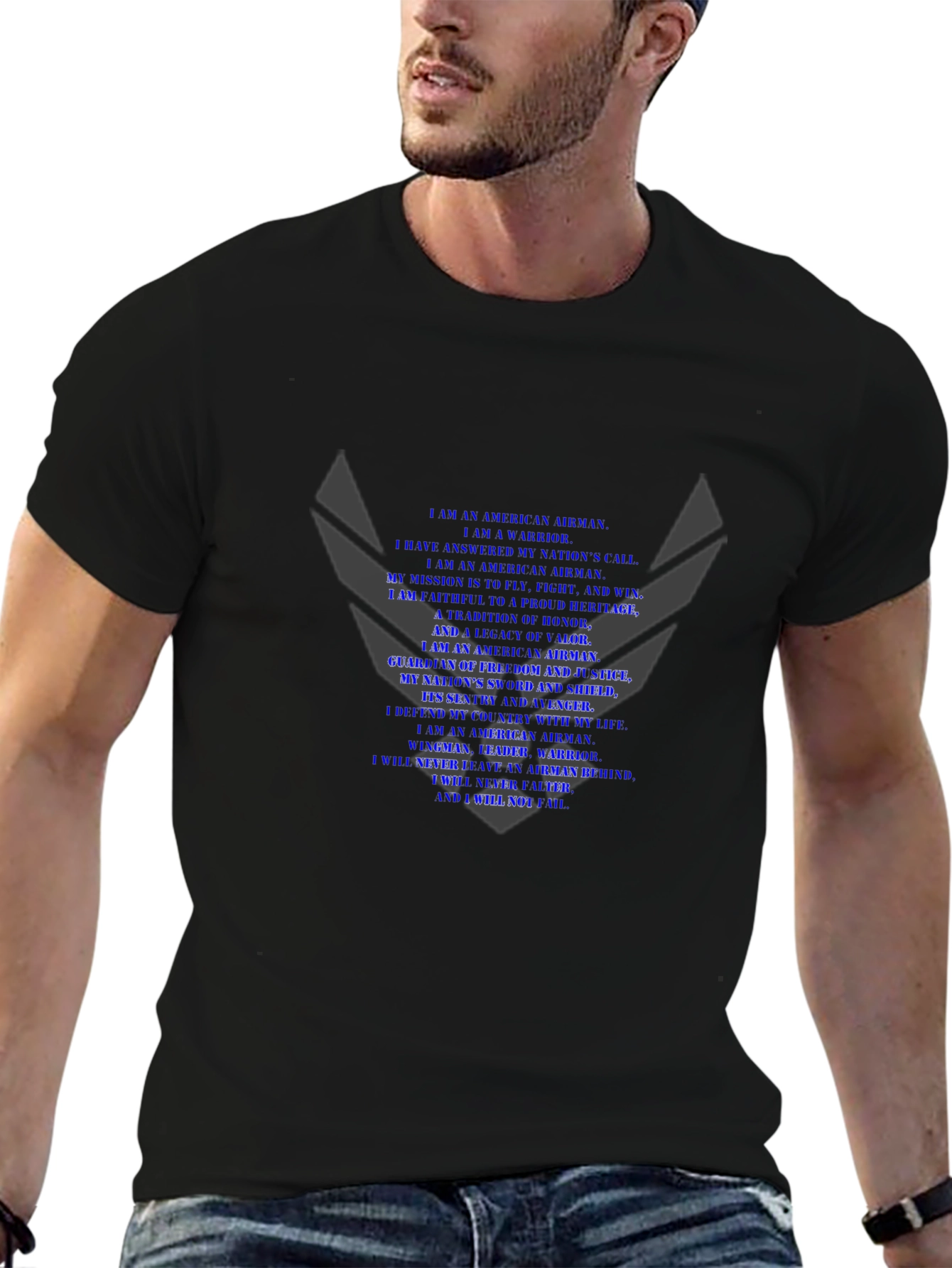 Air Force Airmans Creed Black T-Shirt