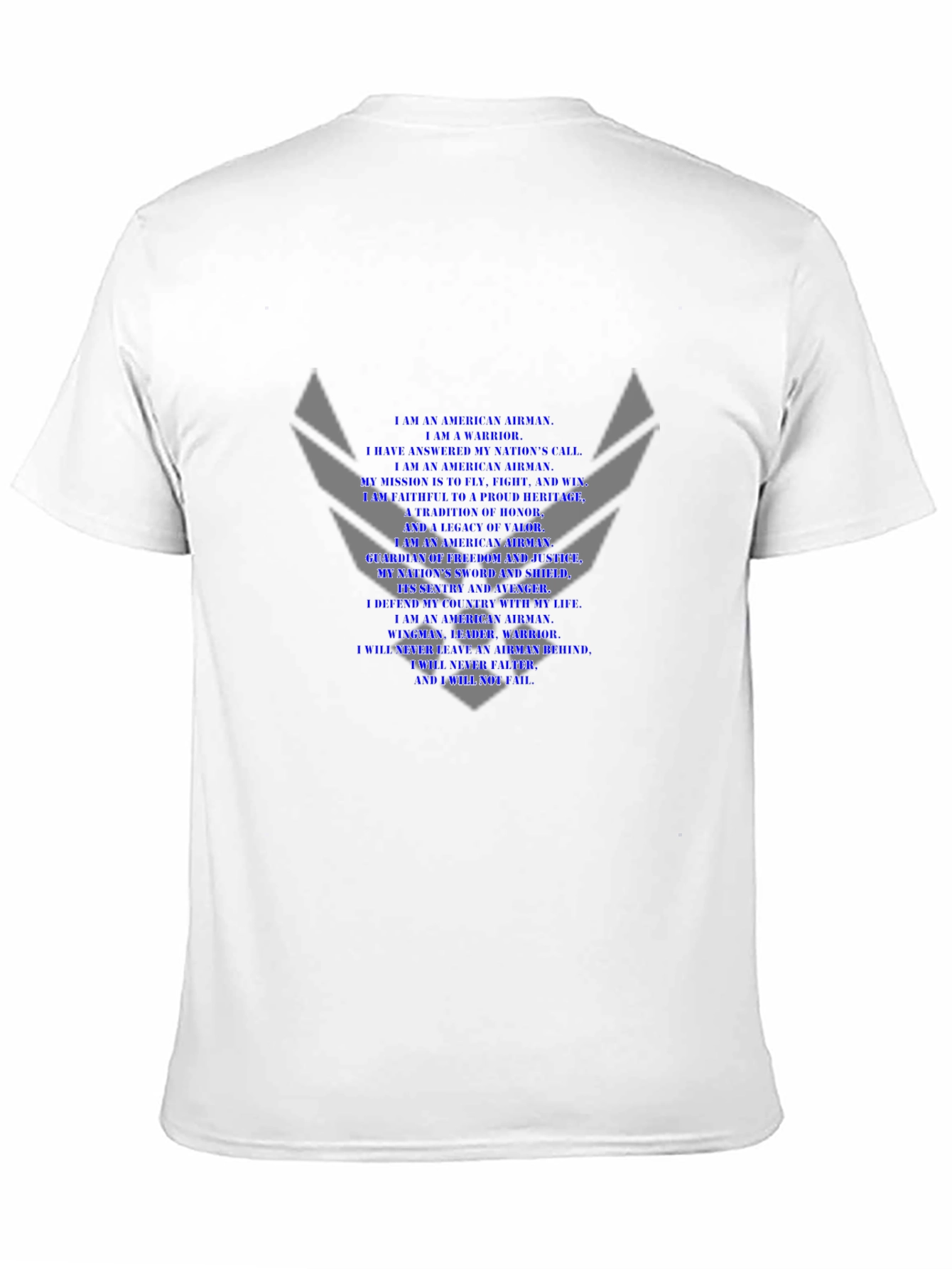 Air Force Airmans Creed Black T-Shirt