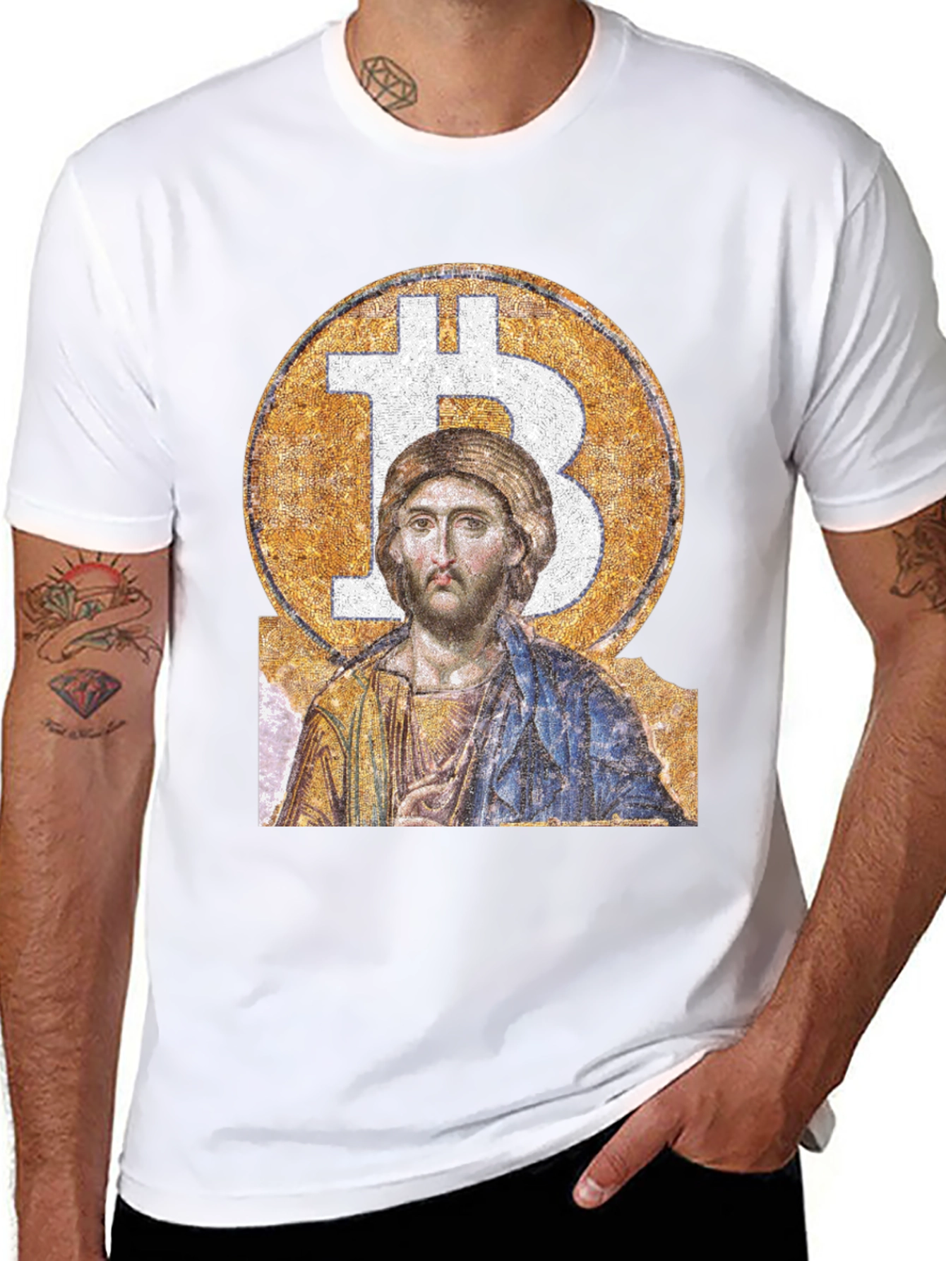 Bitcoin Christ T-Shirt - Crypto Faith Tee
