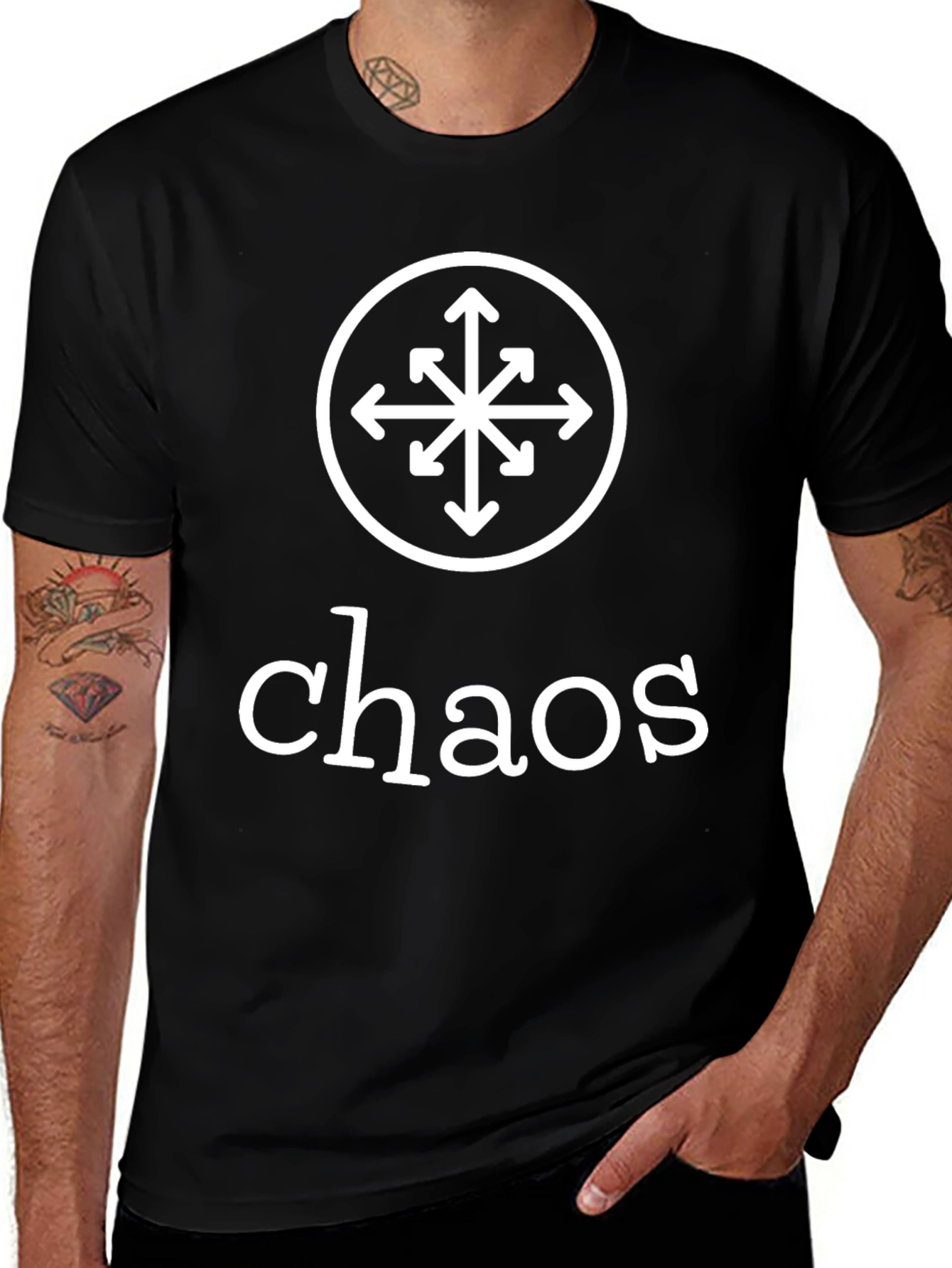 Chaos Symbol T-Shirt - Modern Graphic Tee