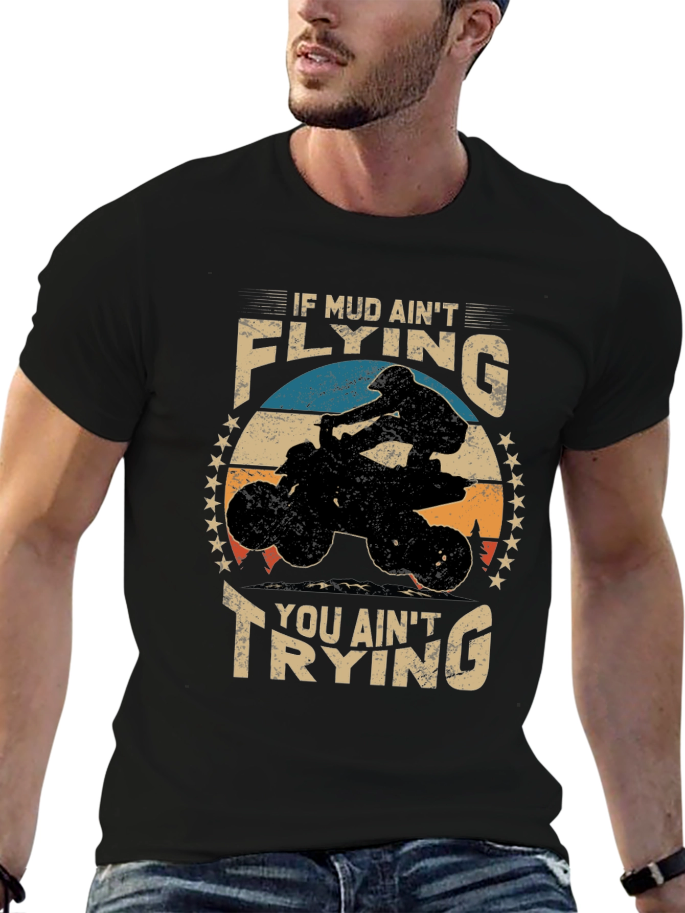 Mud Flying ATV T-Shirt for Off-Road Adventures