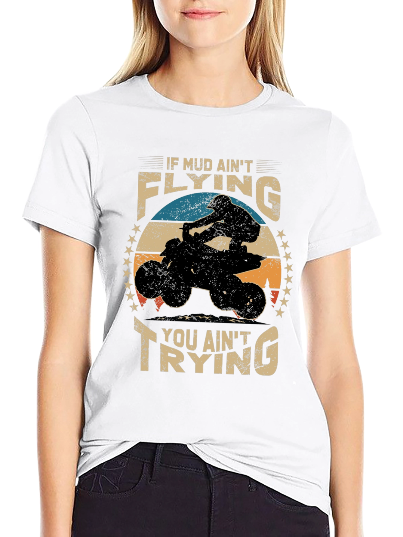 Mud Flying ATV T-Shirt for Off-Road Adventures
