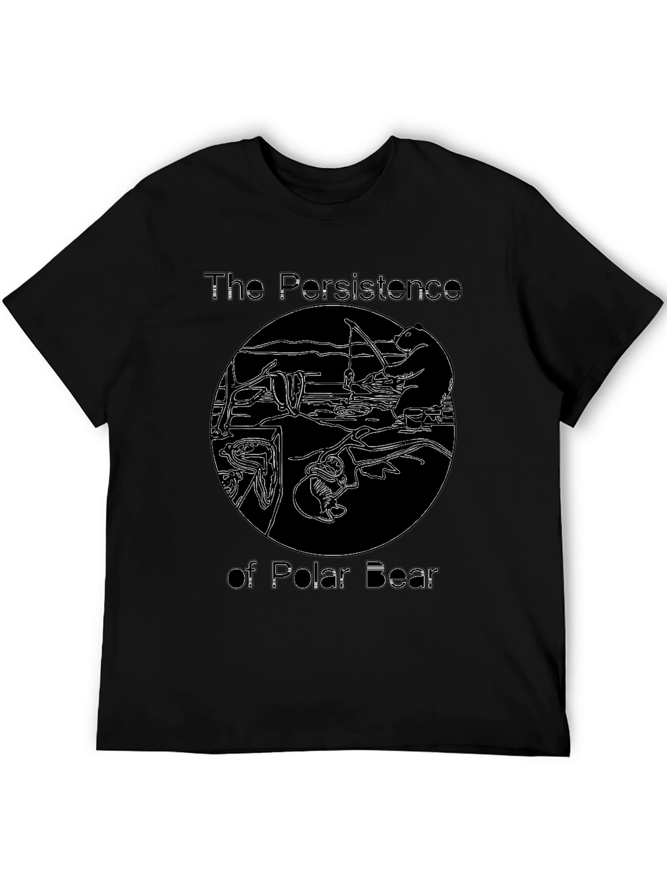 The Persistence of Polar Bear Graphic T-Shirt
