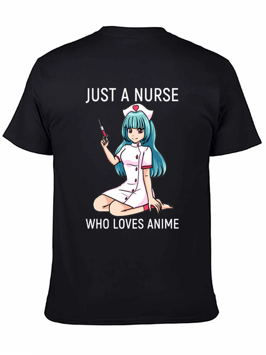 Anime Nurse T-Shirt - Just a Nurse Who Loves Anime