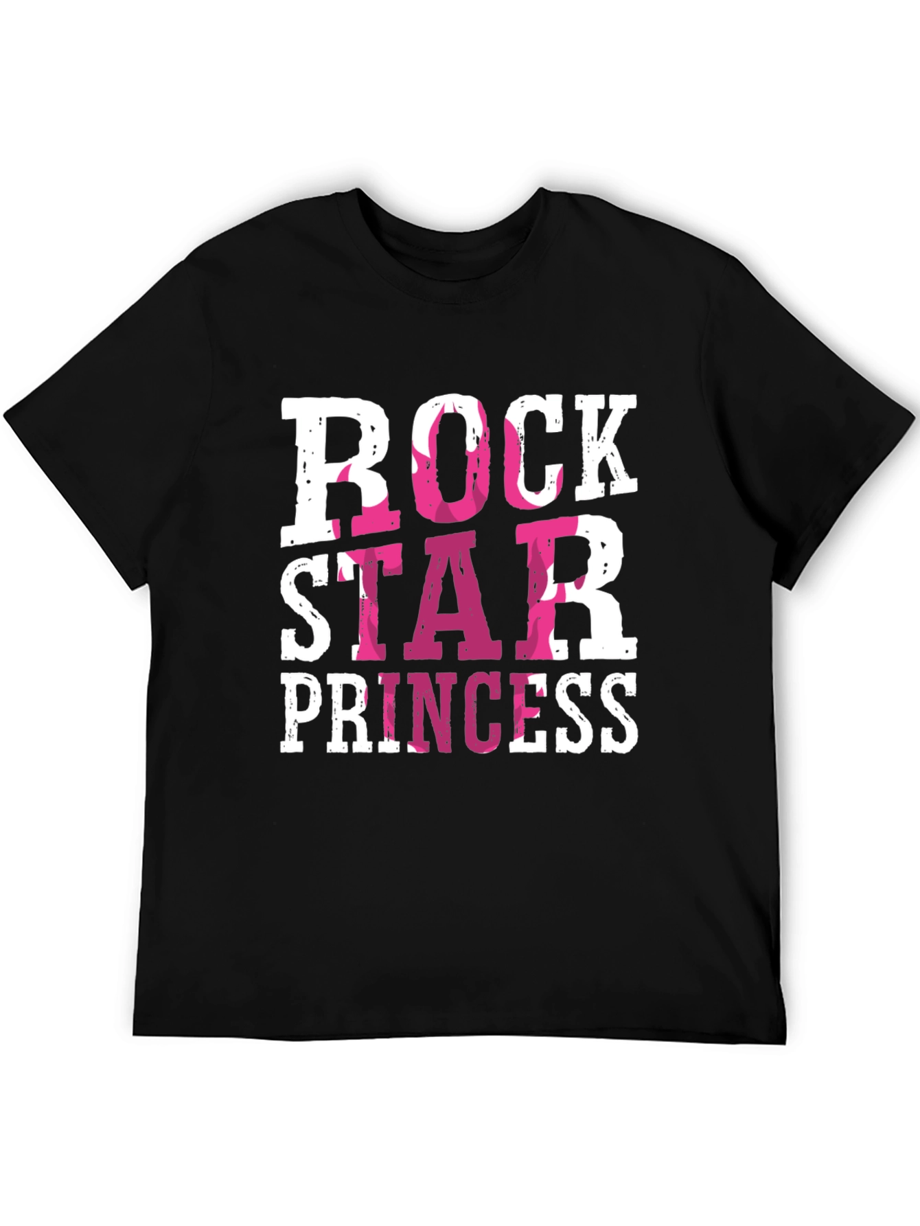 Rock Star Princess Graphic T-Shirt - Black
