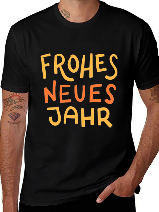 Frohes Neues Jahr T-Shirt Happy New Year Shirt Holiday Tee