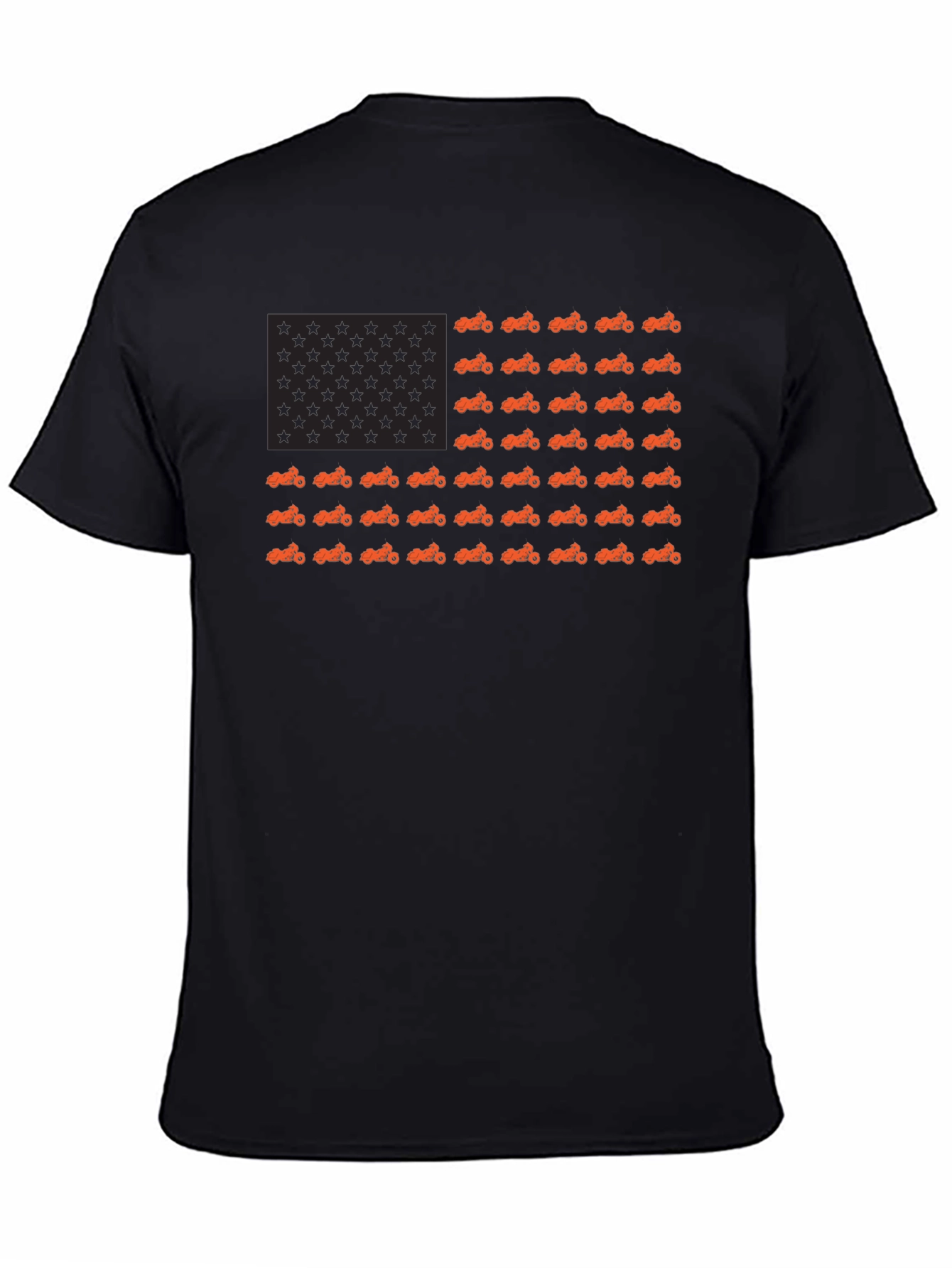 American Flag Motorcycle T-Shirt
