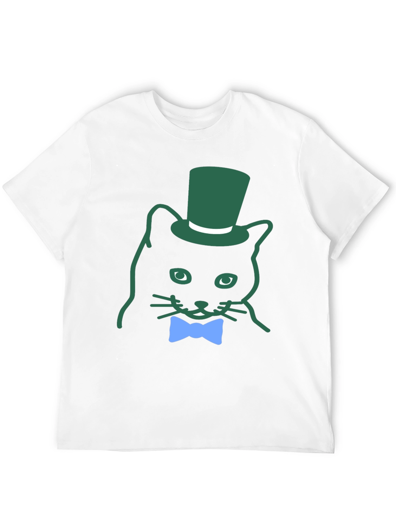 Dapper Cat Tee - Top Hat & Bowtie Style