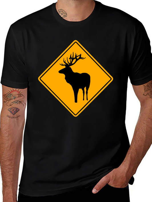 Deer Crossing T-Shirt - Funny Wildlife Tee