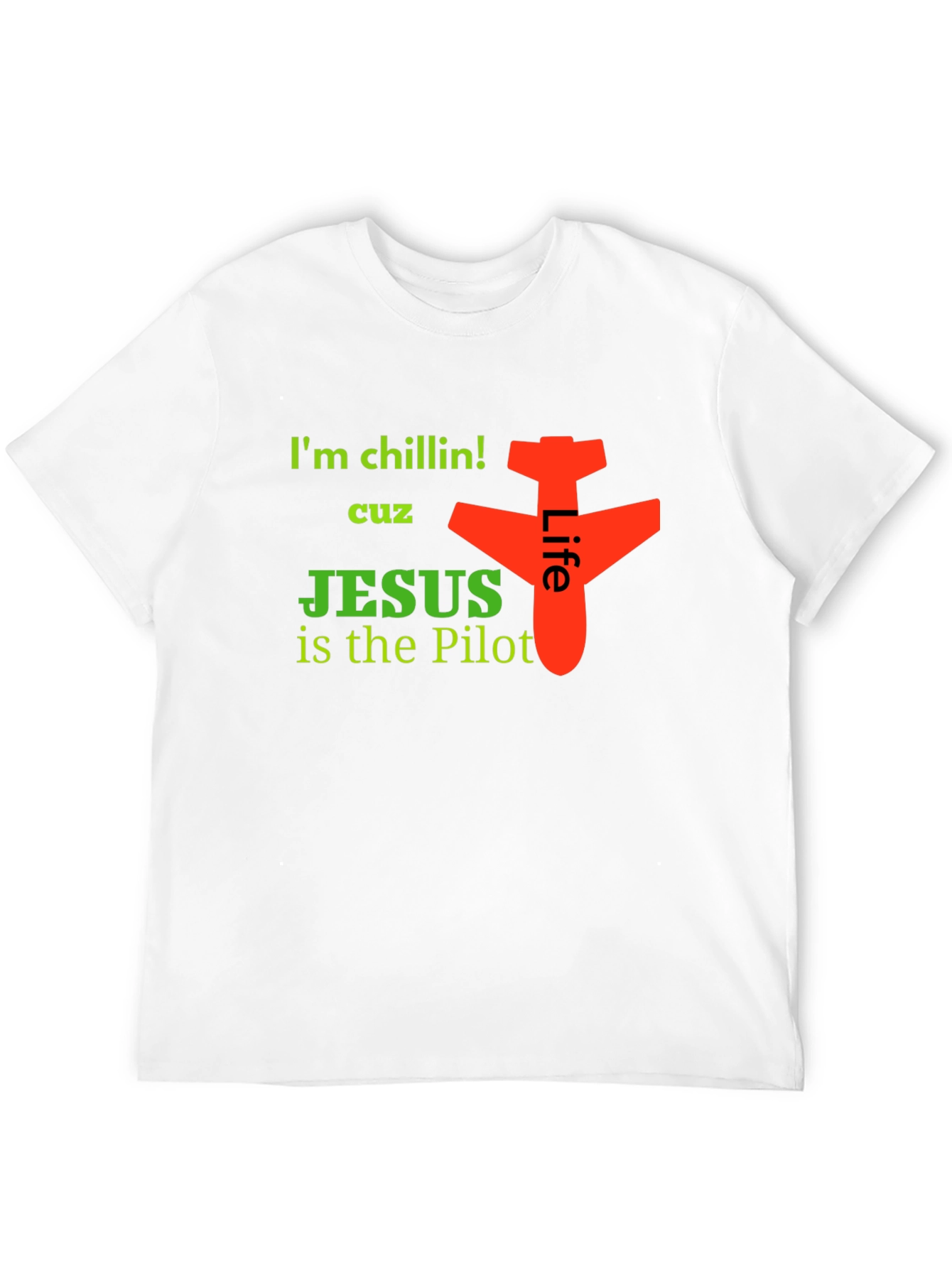 Im Chillin Jesus is the Pilot Graphic Tee