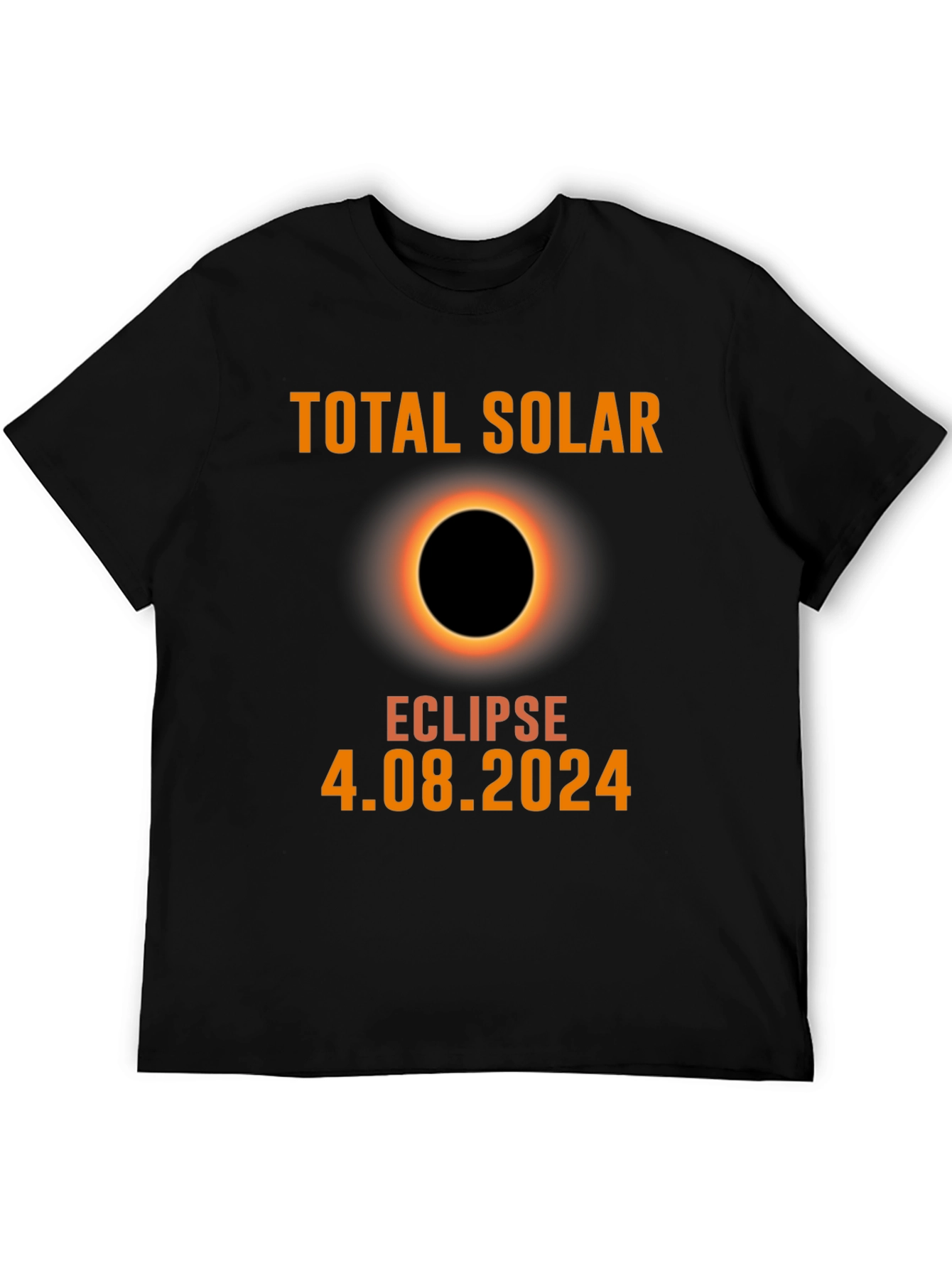 Total Solar Eclipse 2024 Black T-Shirt