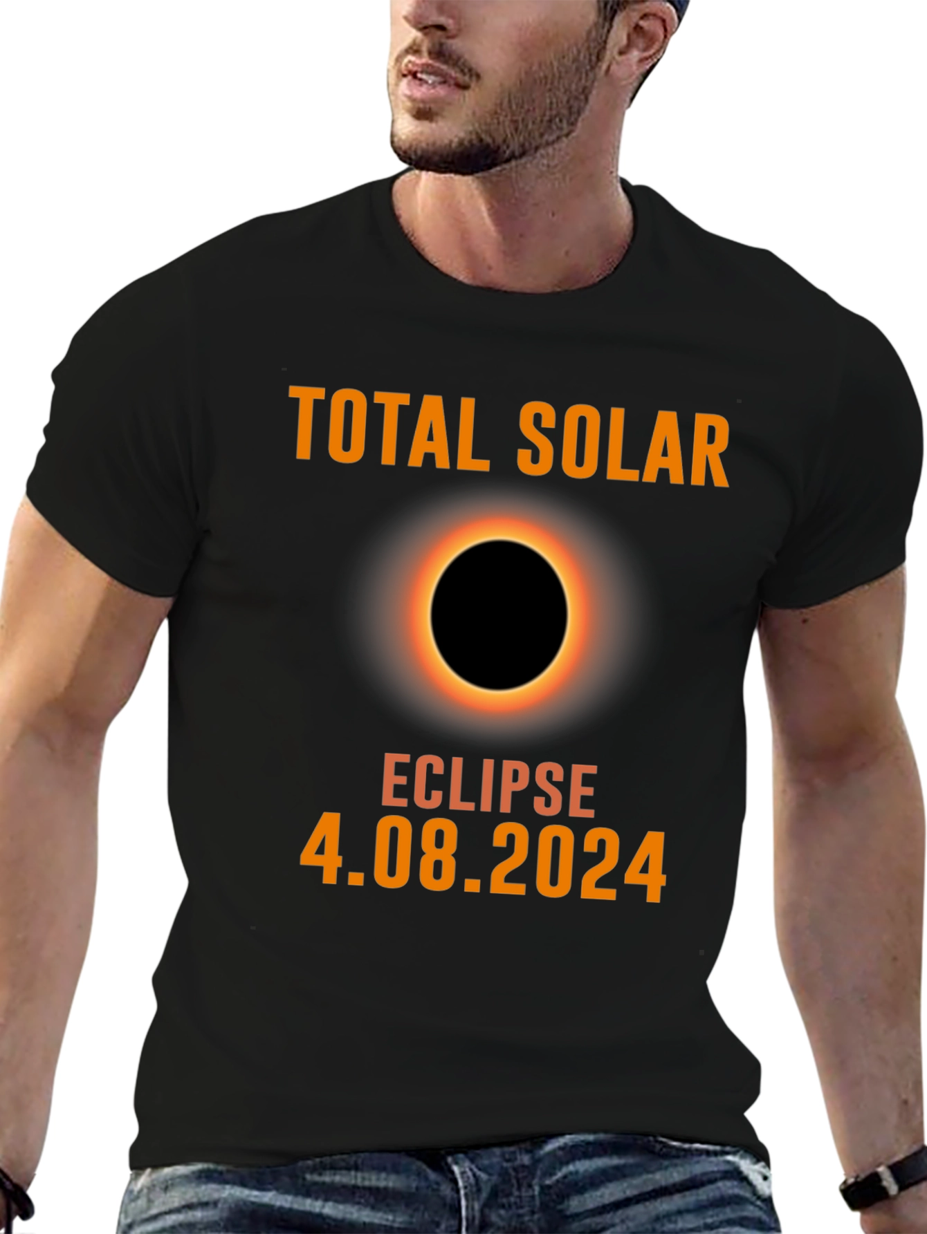 Total Solar Eclipse 2024 Black T-Shirt