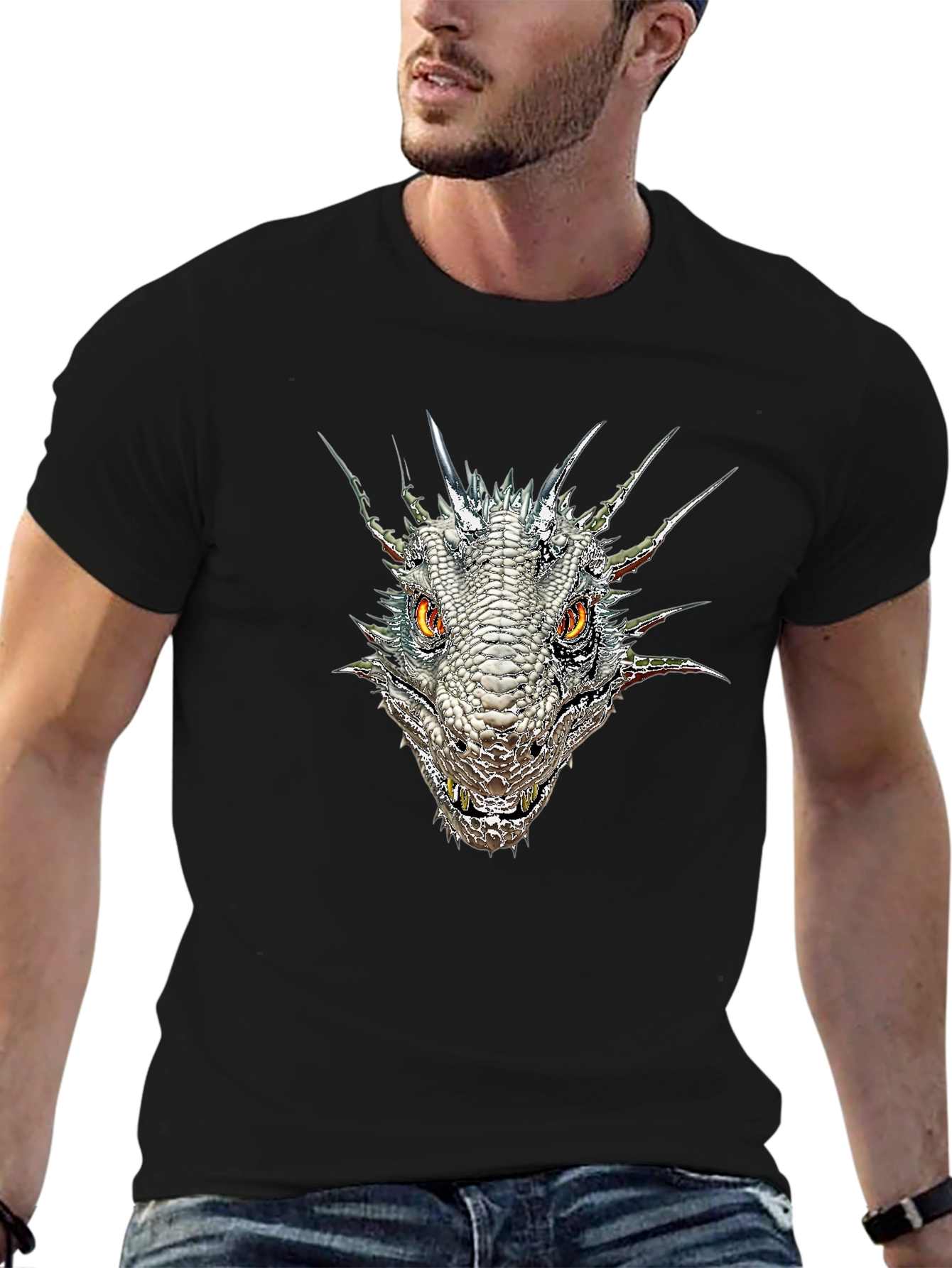 Dragon Head Graphic T-Shirt