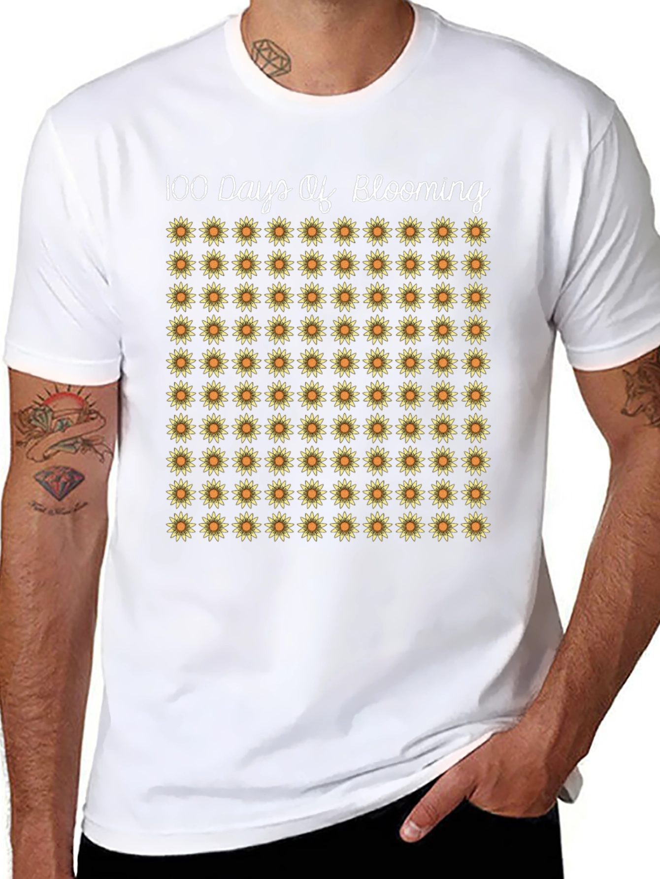 100 Days of Blooming Sunflower T-Shirt