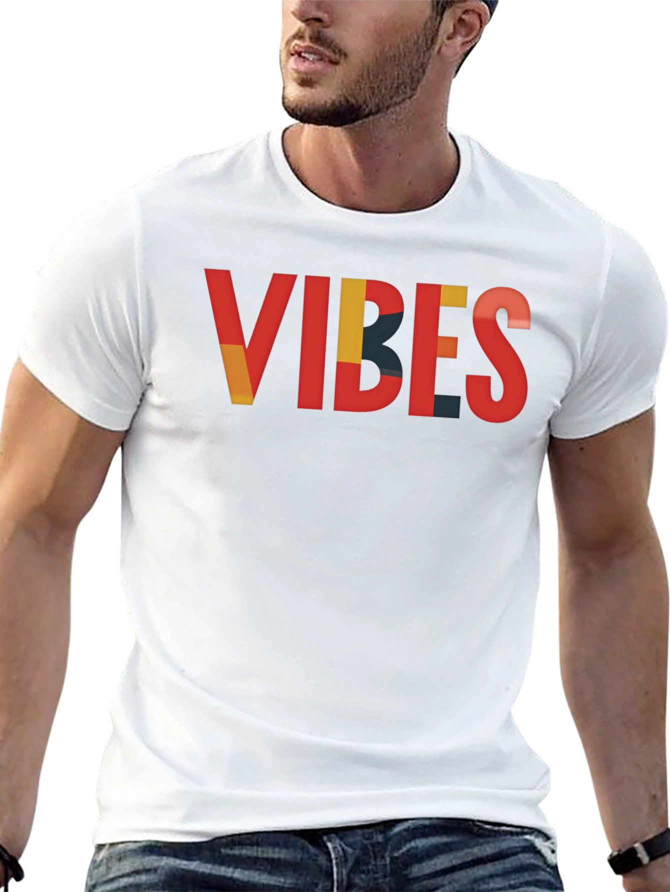 Vibes Graphic Tee - Cool Retro Style