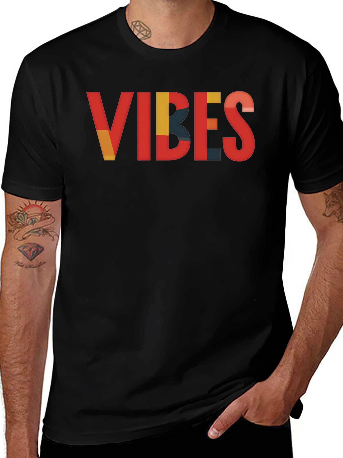 Vibes Graphic Tee - Cool Retro Style
