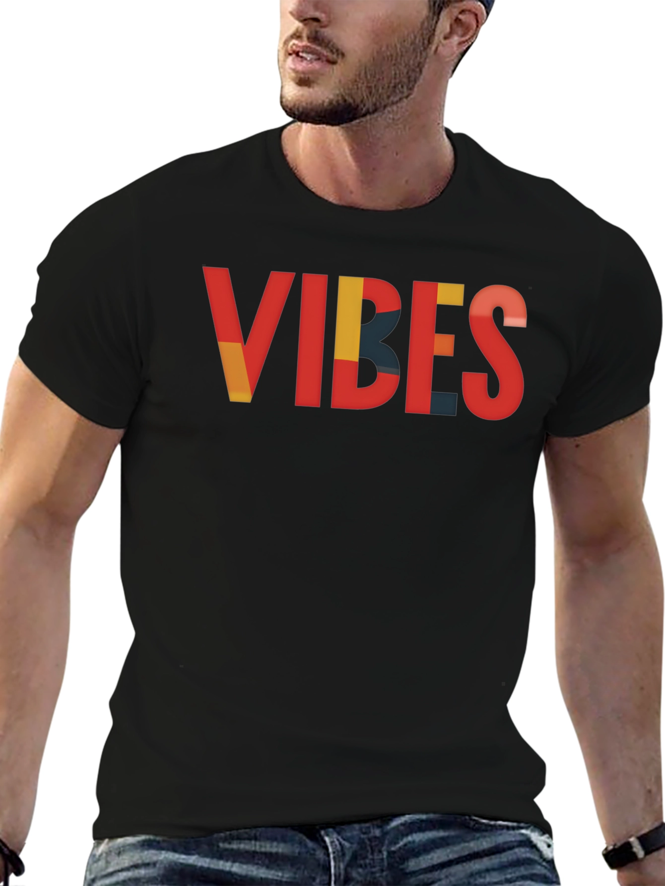 Vibes Graphic Tee - Cool Retro Style