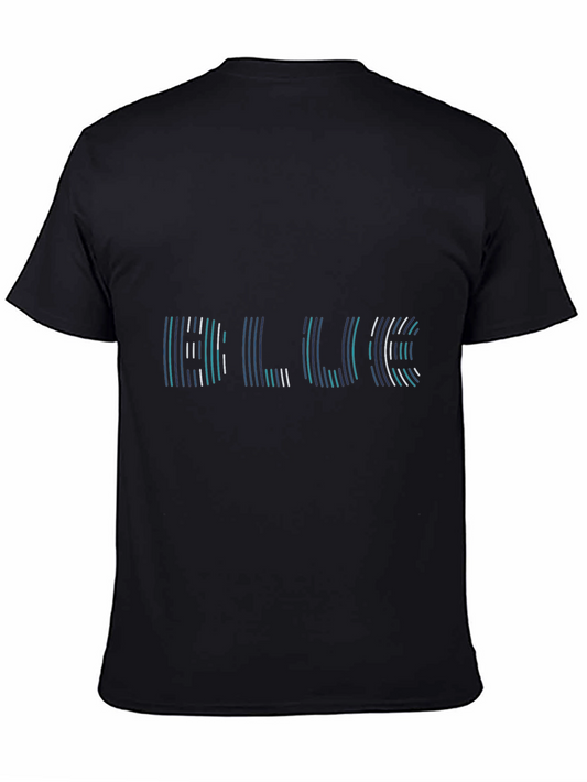 Cool Blue Graphic Tee - Black