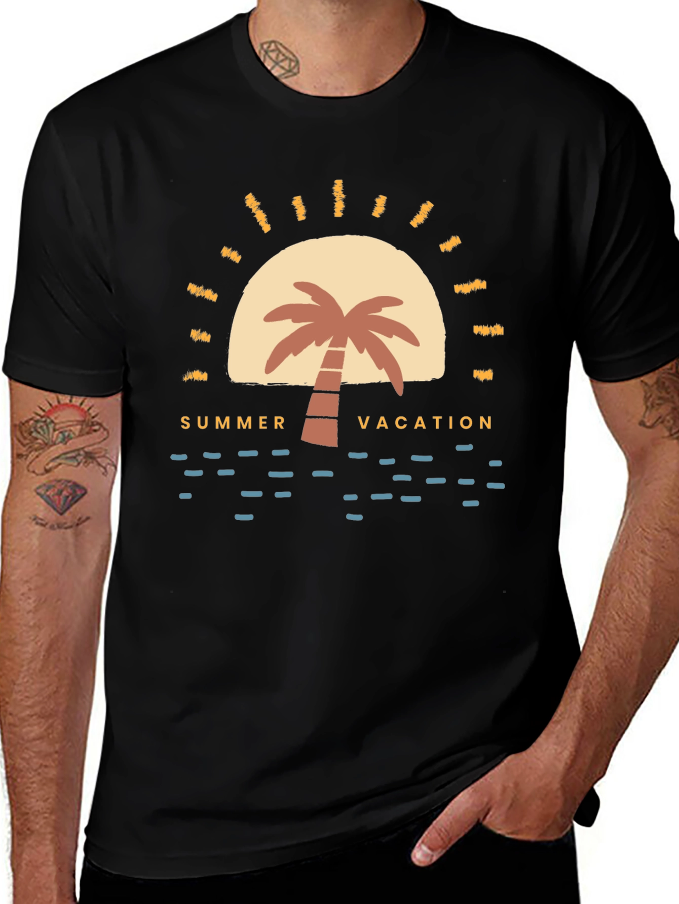 Summer Vacation Graphic T-Shirt