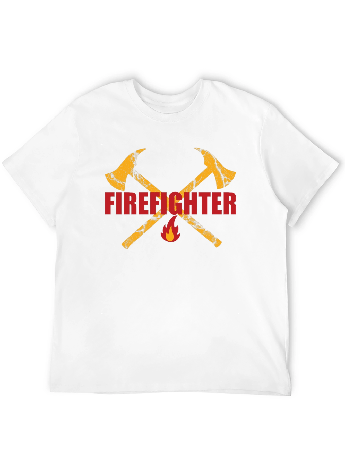 Firefighter Axe Graphic Tee - Black Cotton T-Shirt