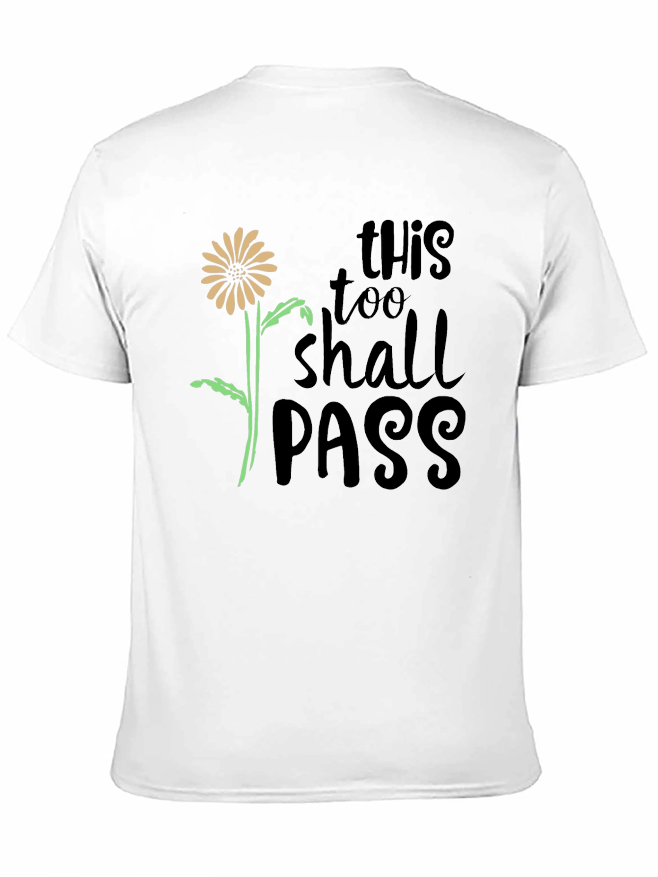 This Too Shall Pass Black Graphic Tee