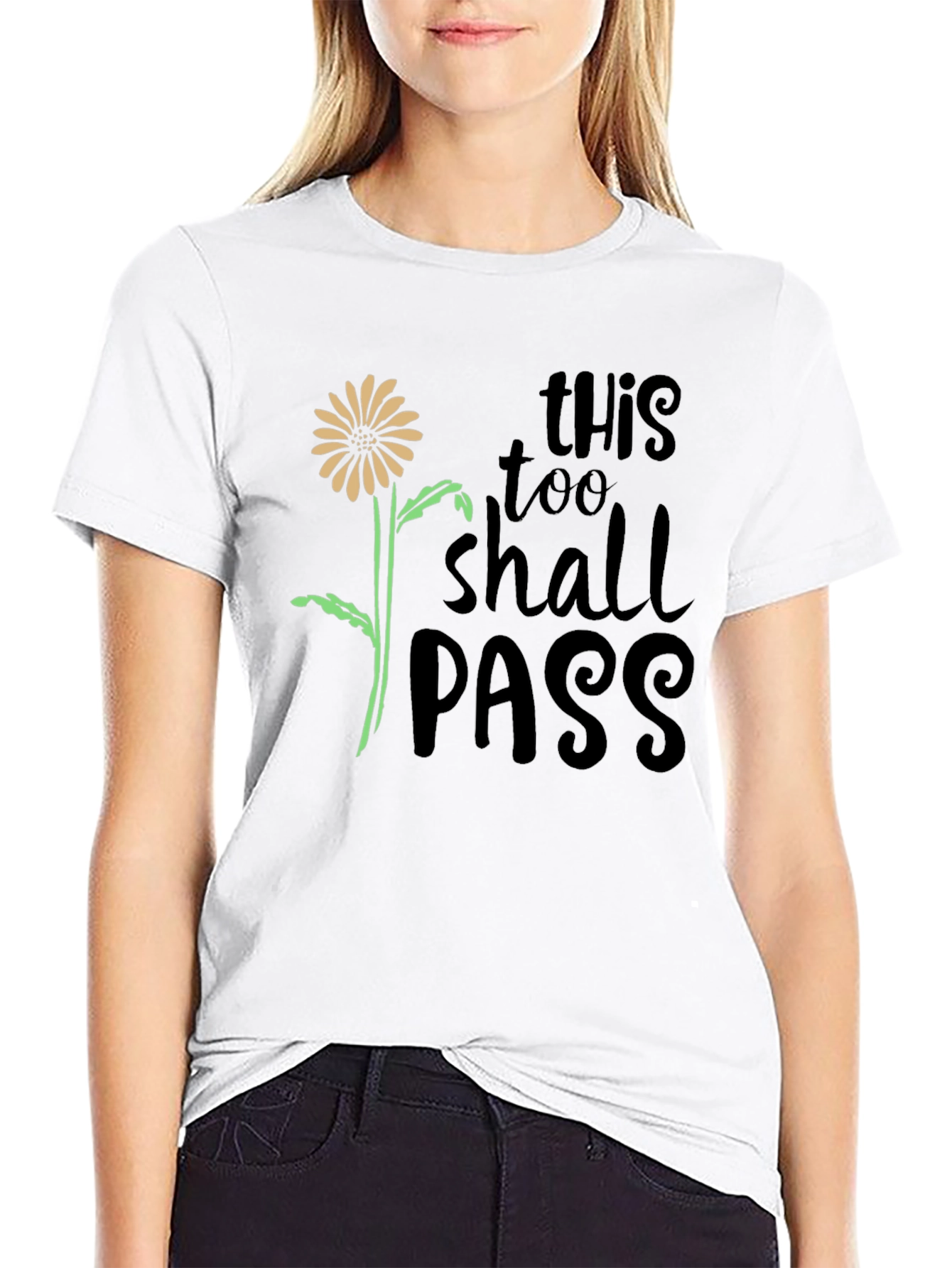 This Too Shall Pass Black Graphic Tee