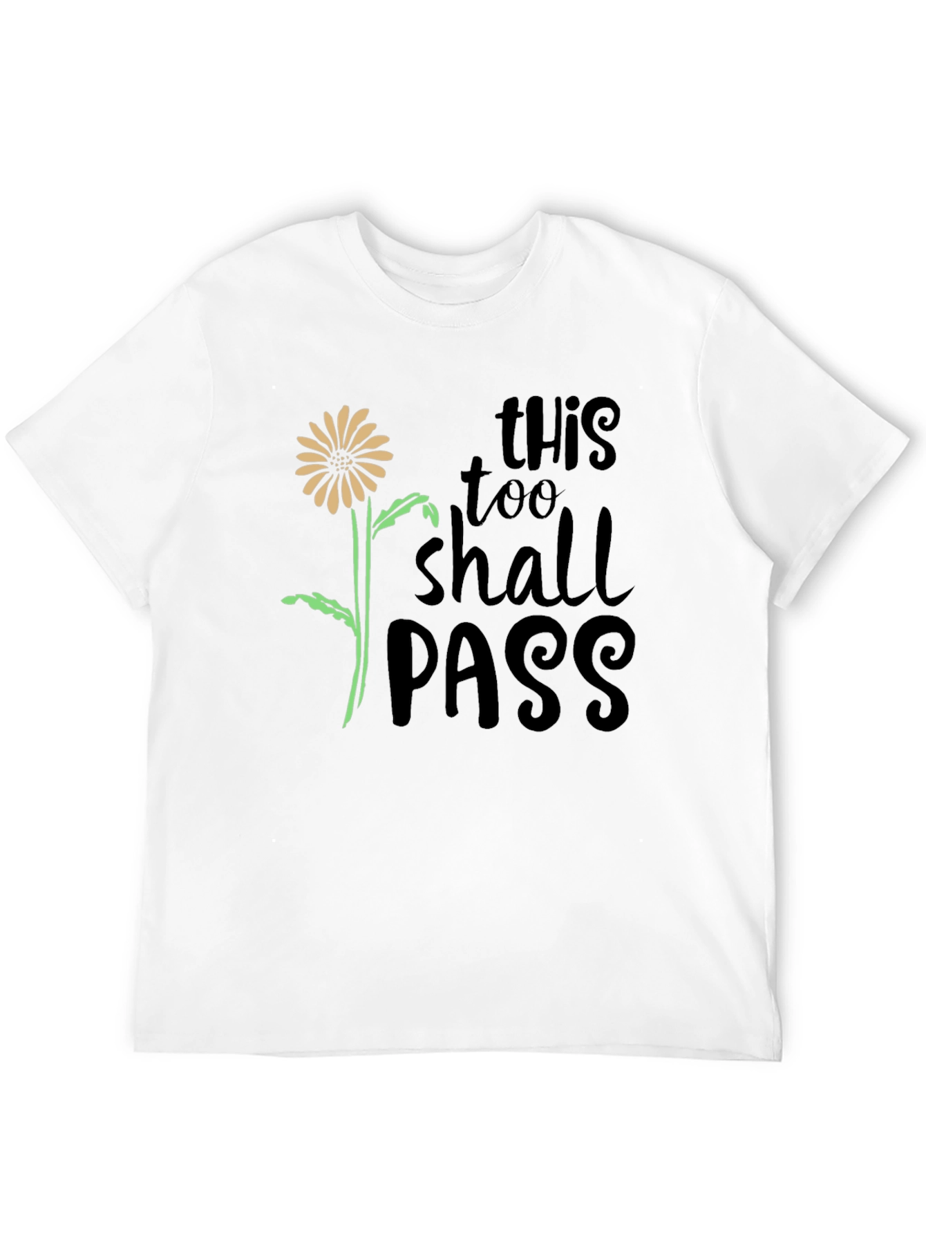 This Too Shall Pass Black Graphic Tee