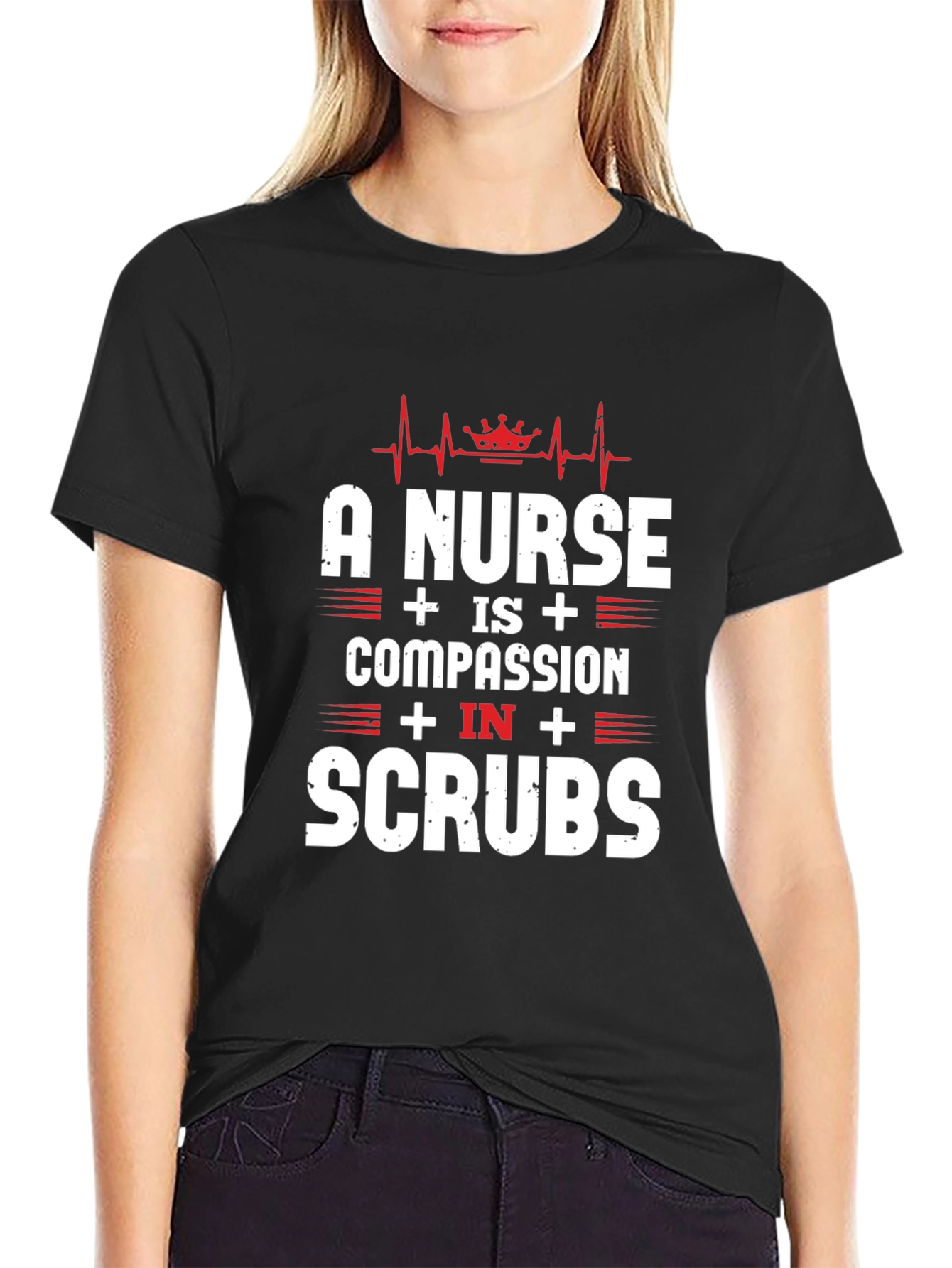 Nurse Compassion in Scrubs T-Shirt