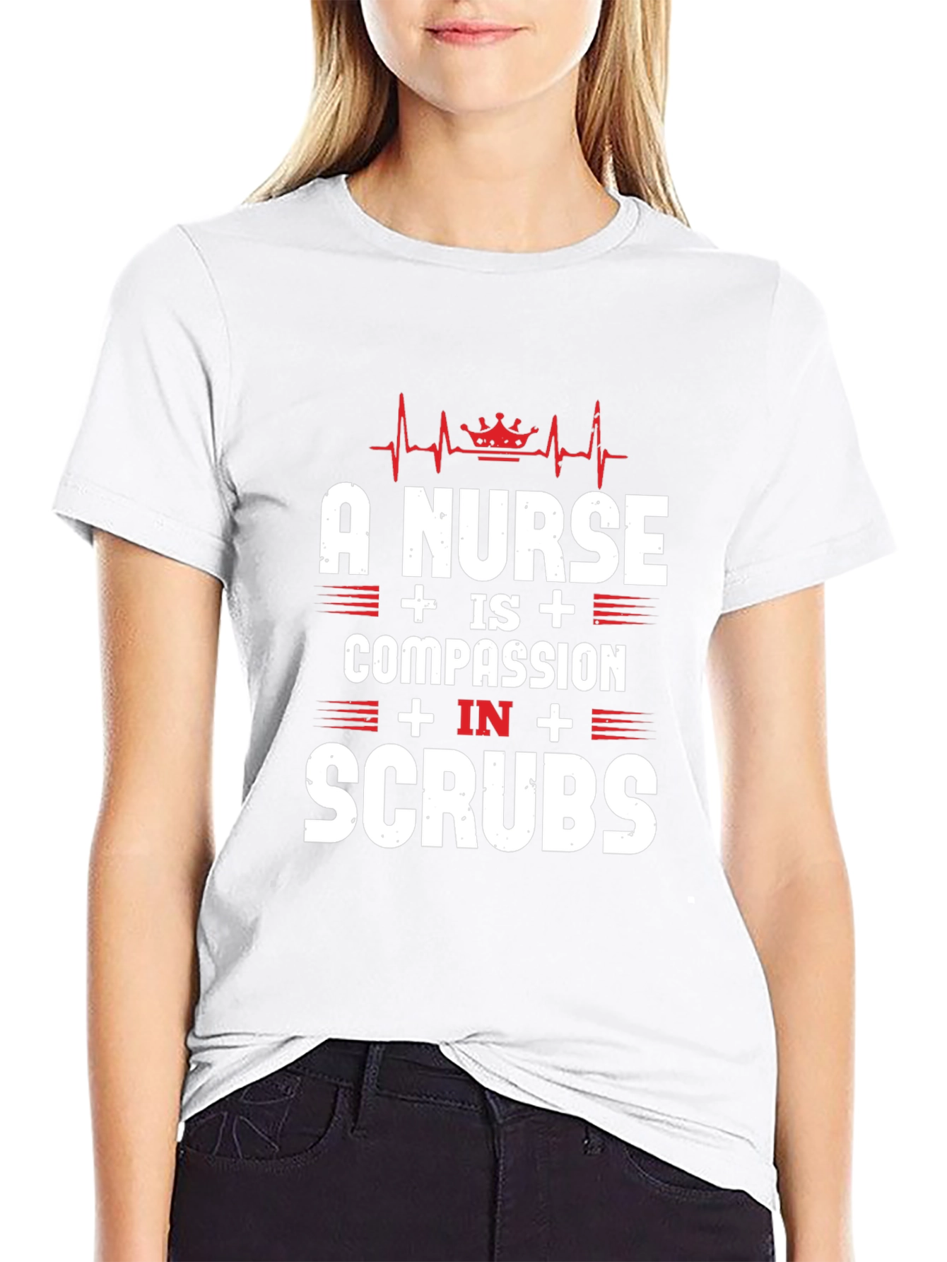 Nurse Compassion in Scrubs T-Shirt