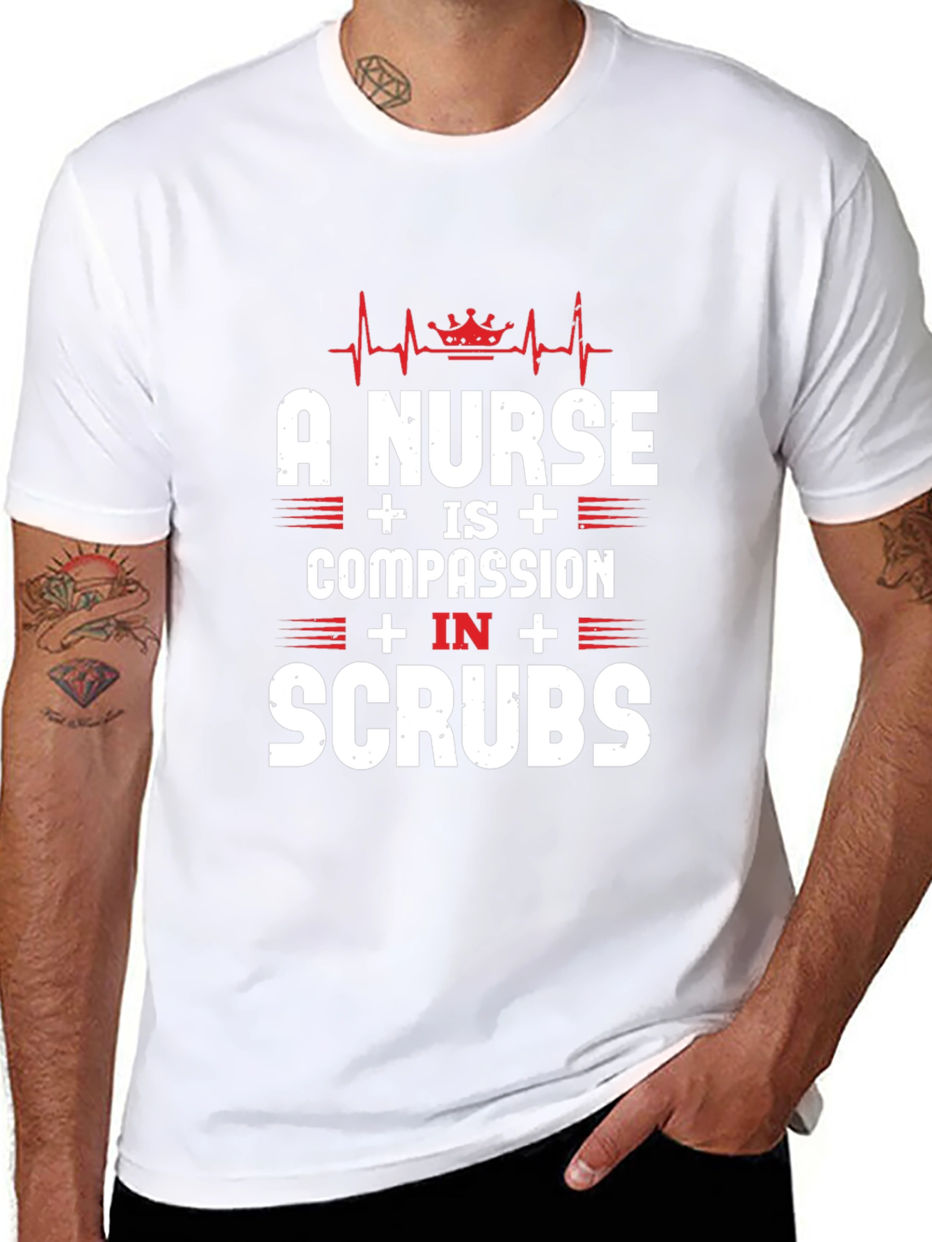 Nurse Compassion in Scrubs T-Shirt