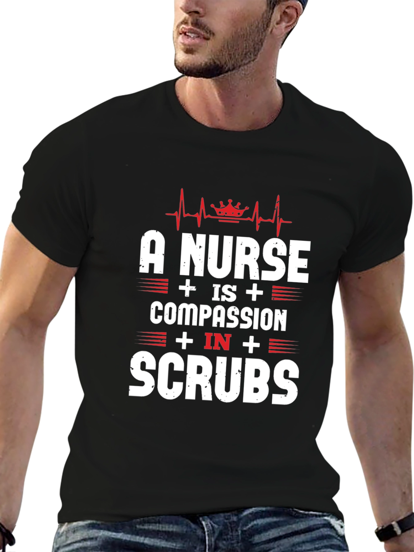 Nurse Compassion in Scrubs T-Shirt