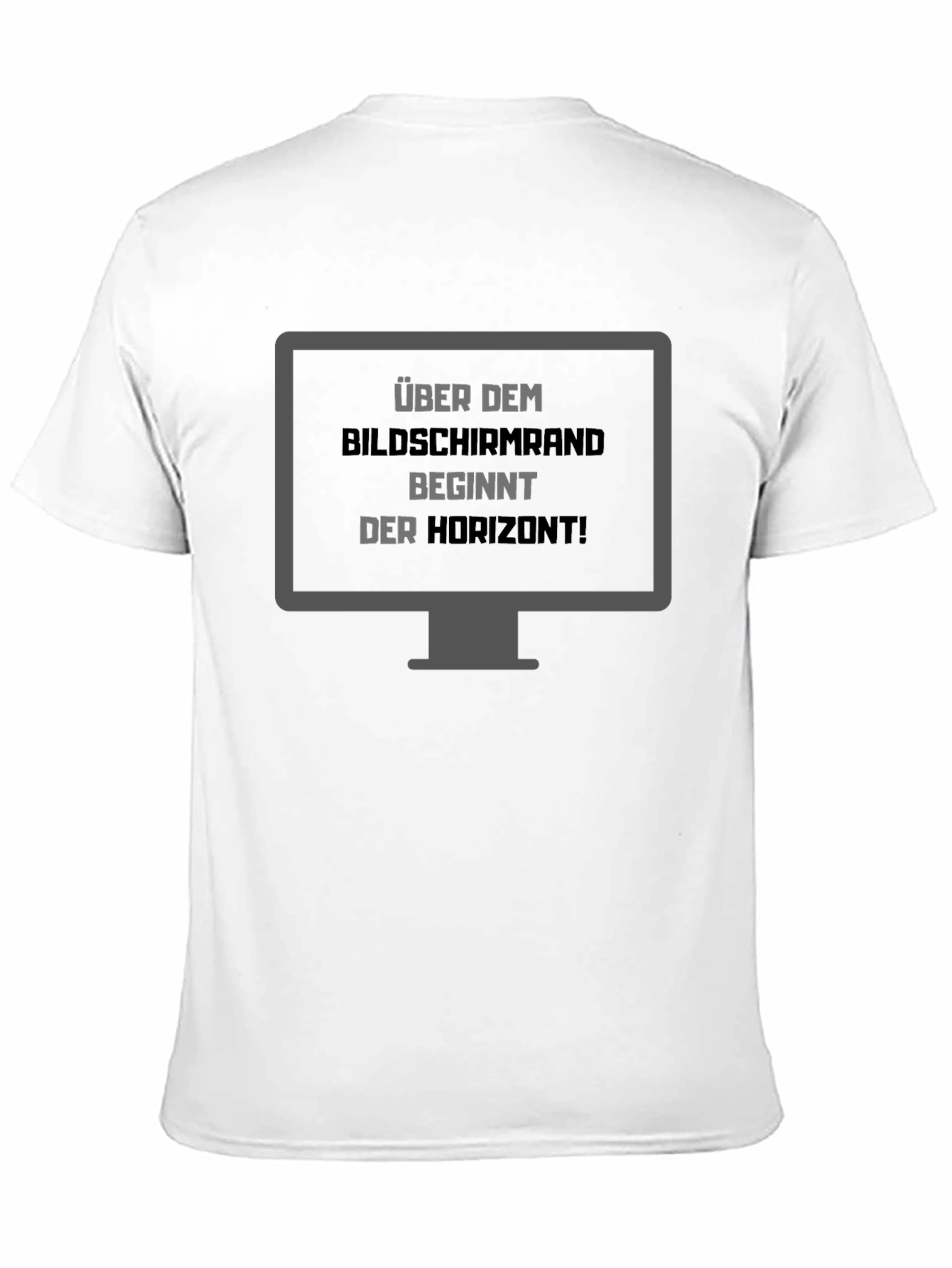 Über Dem Bildschirmrand T-Shirt