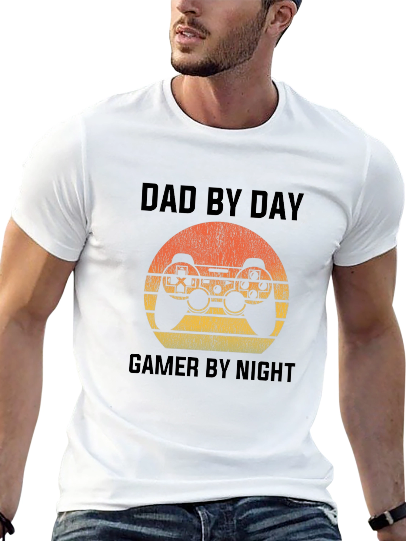 Dad by Day Gamer by Night Graphic Tee