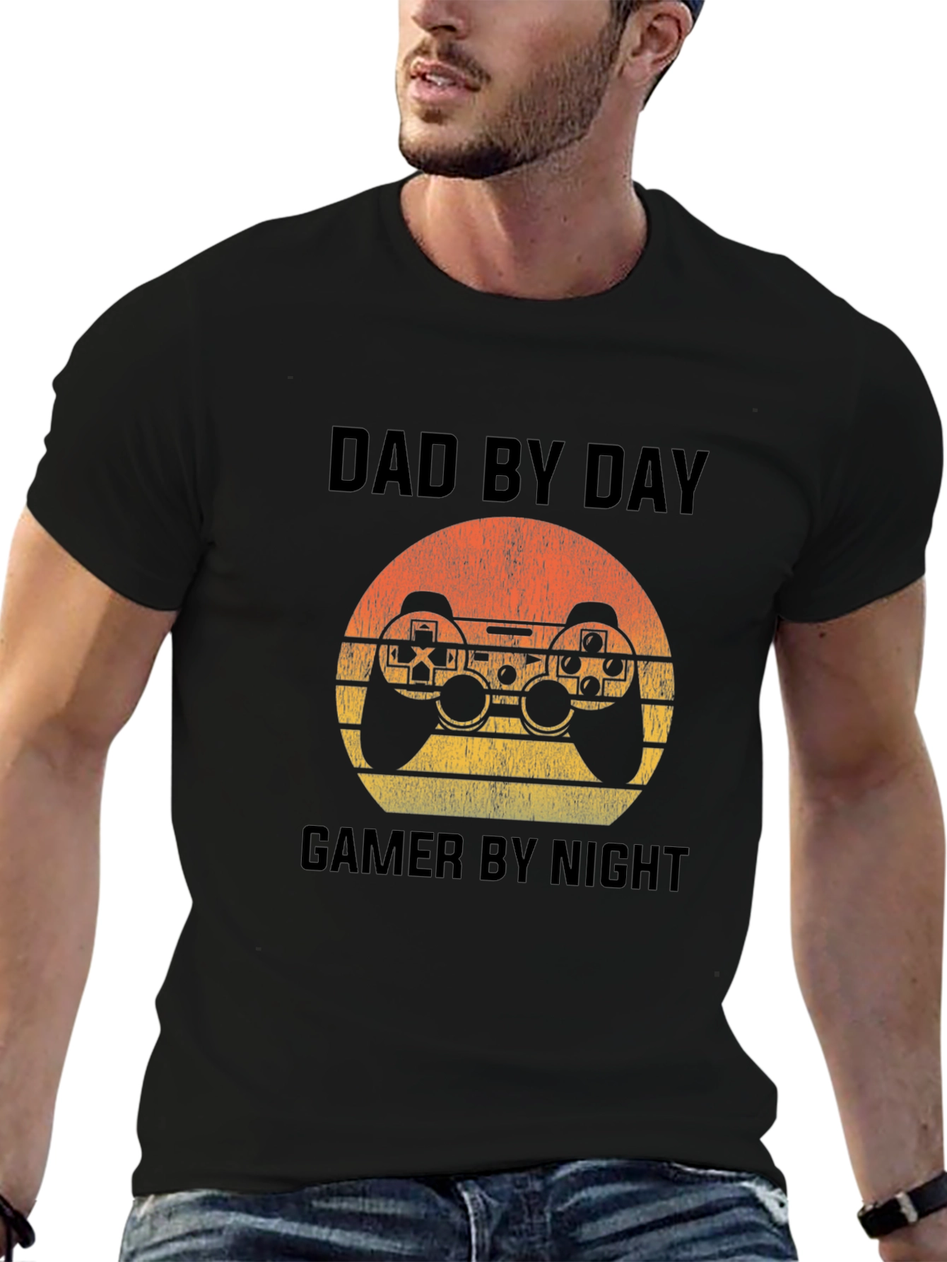 Dad by Day Gamer by Night Graphic Tee