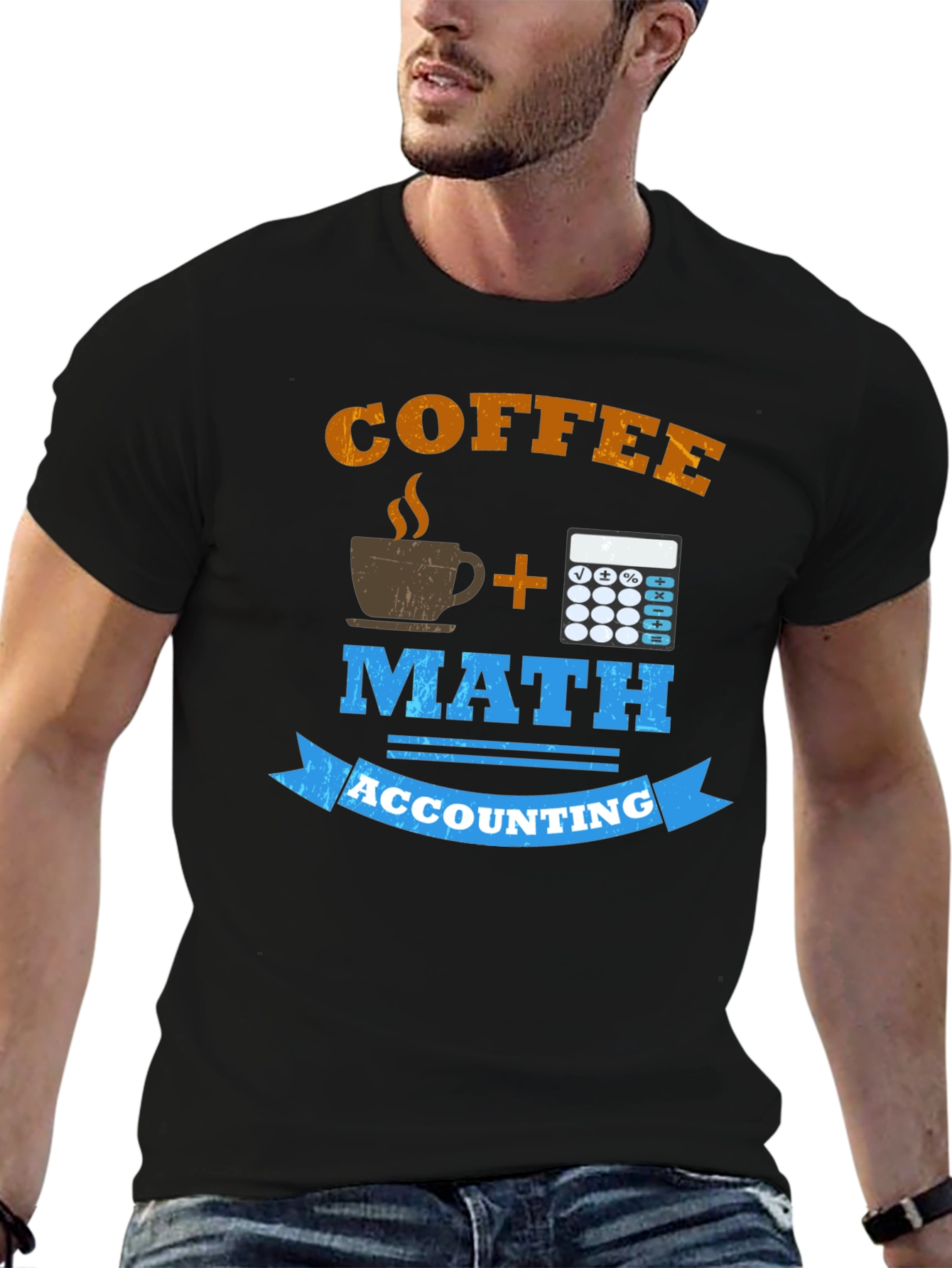 Coffee Math Accounting T-Shirt Funny Accountant Gift