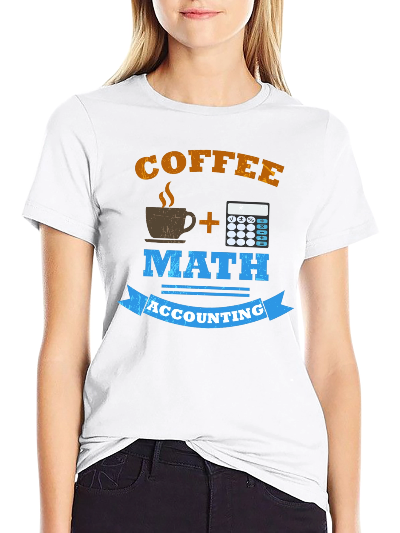 Coffee Math Accounting T-Shirt Funny Accountant Gift